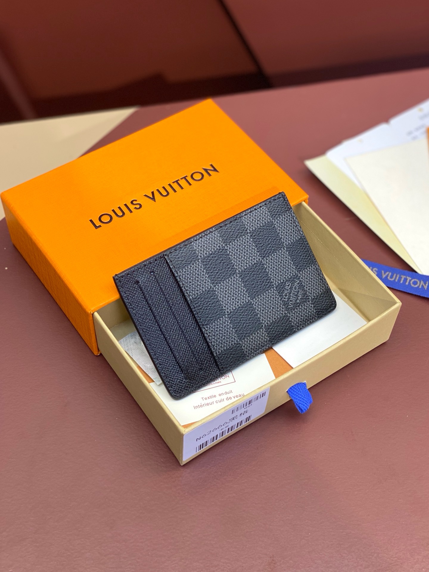 Louis Vuitton Modern Leather Wallet in Distinctive Turquoise Color with LV Logo