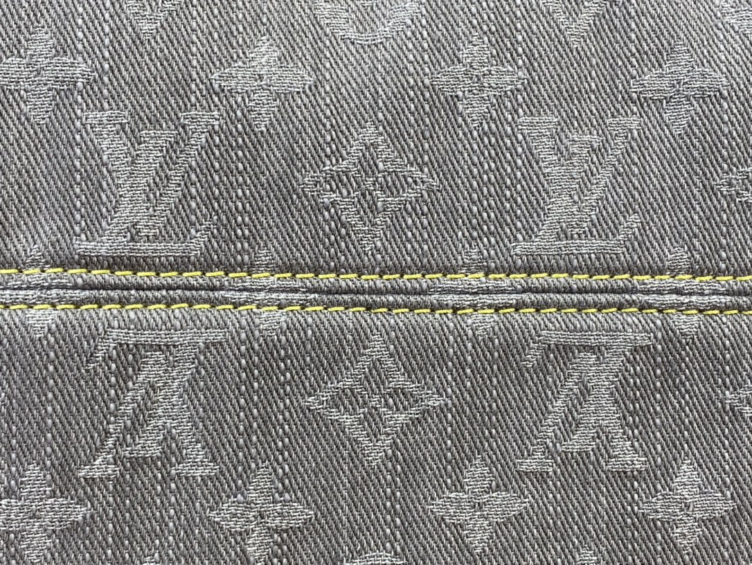 LOUIS VUITTON Monogram Denim CarryAll MM Washed