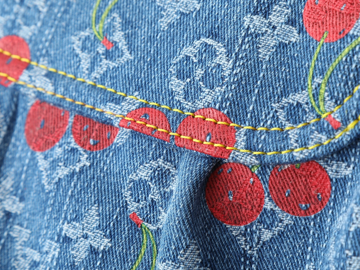 LOUIS VUITTON Monogram Denim Cherry Sunset Bag