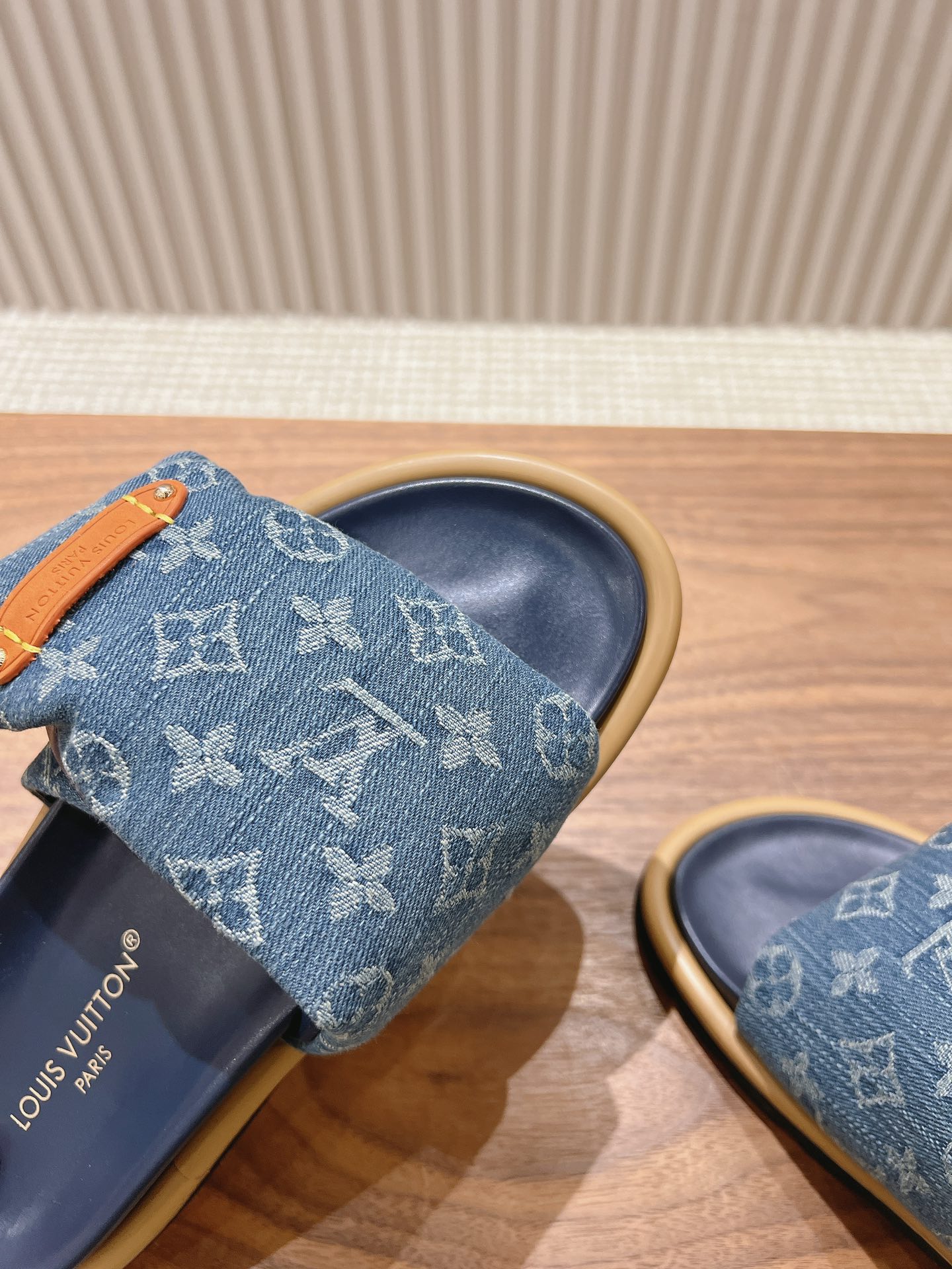 Louis Vuitton  Monogram Denim LV Pool Pillow Flat Comfort Mule  Blue Sold Out