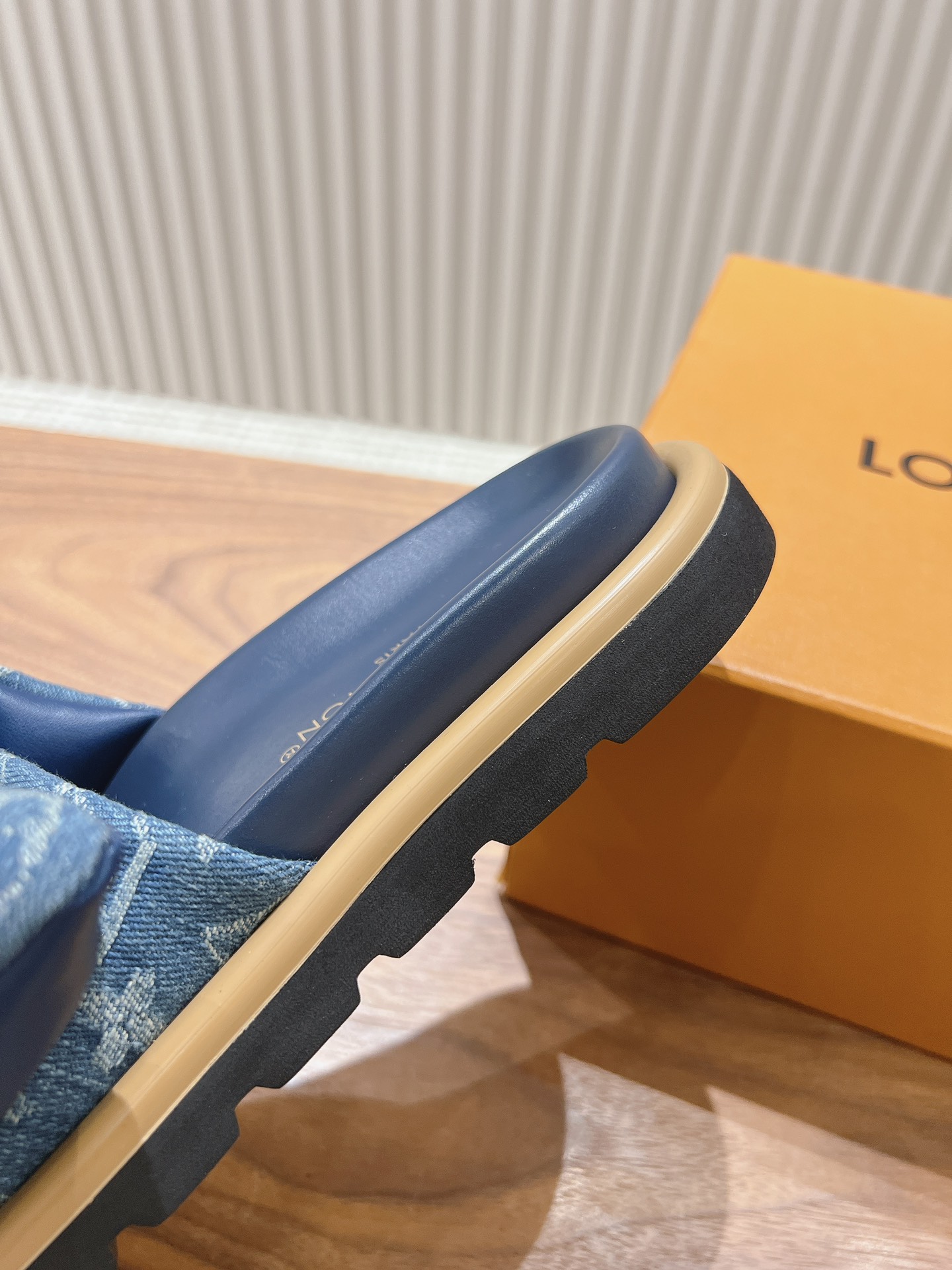 Louis Vuitton  Monogram Denim LV Pool Pillow Flat Comfort Mule  Blue Sold Out