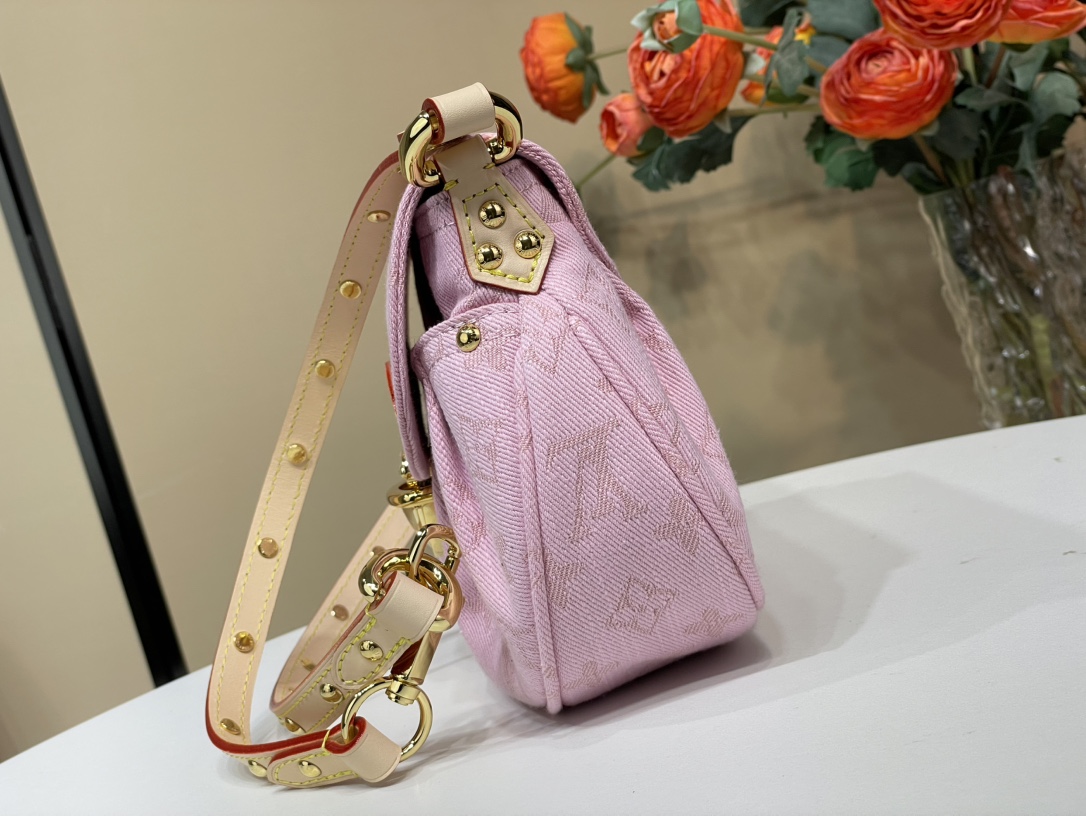 Louis Vuitton  Monogram Denim Sunset Washed Pink