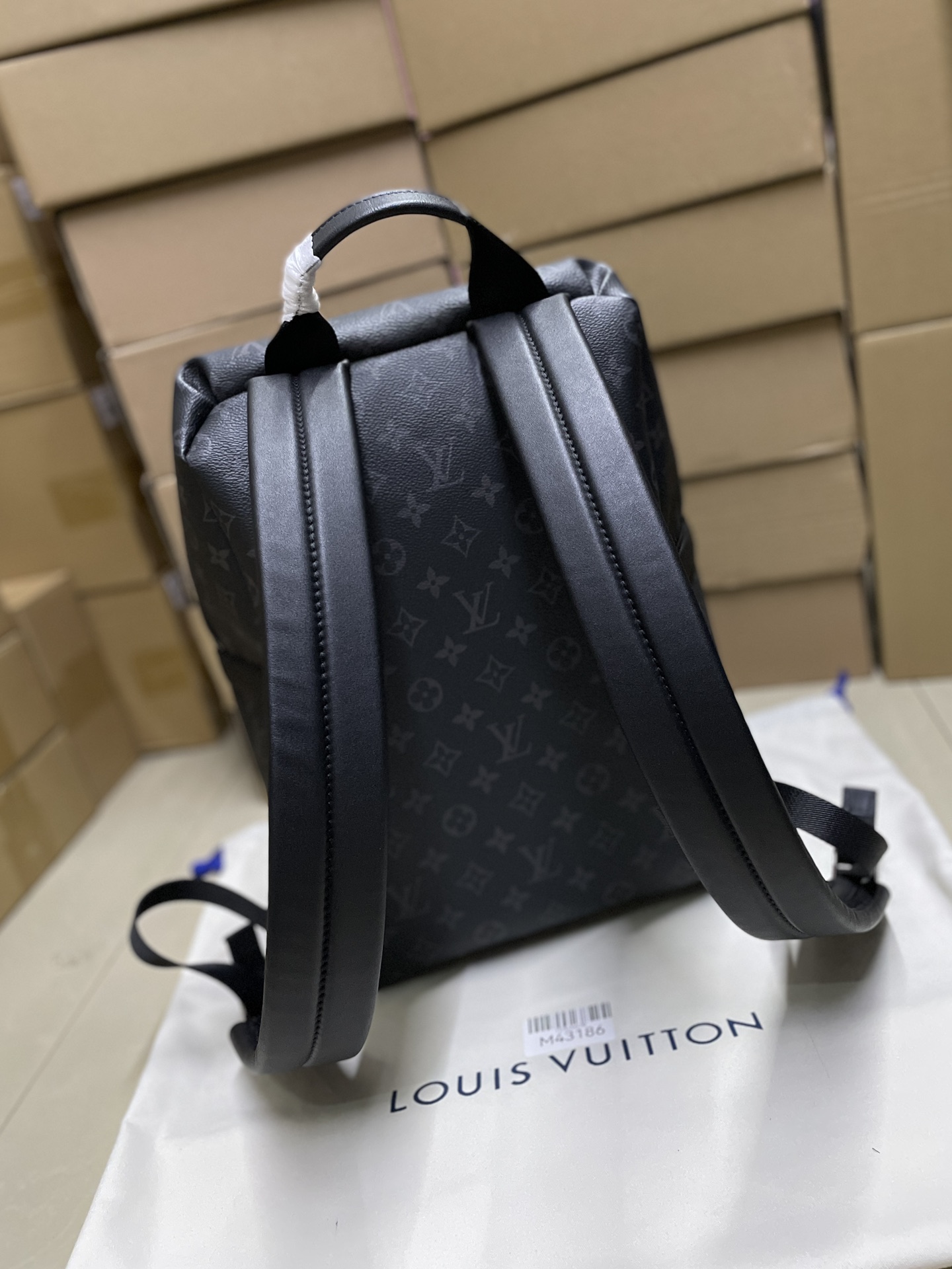 LOUIS VUITTON Monogram Eclipse Apollo Backpack