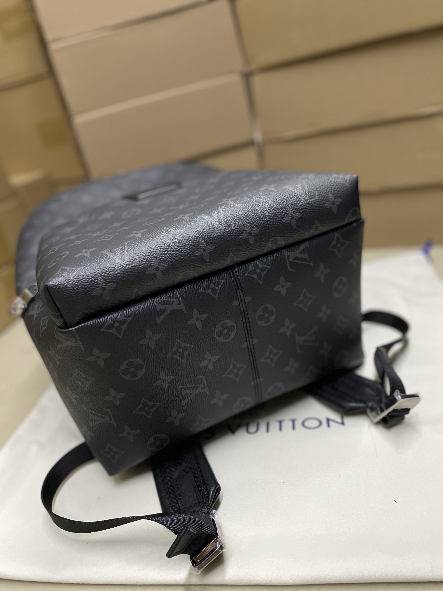 LOUIS VUITTON Monogram Eclipse Apollo Backpack