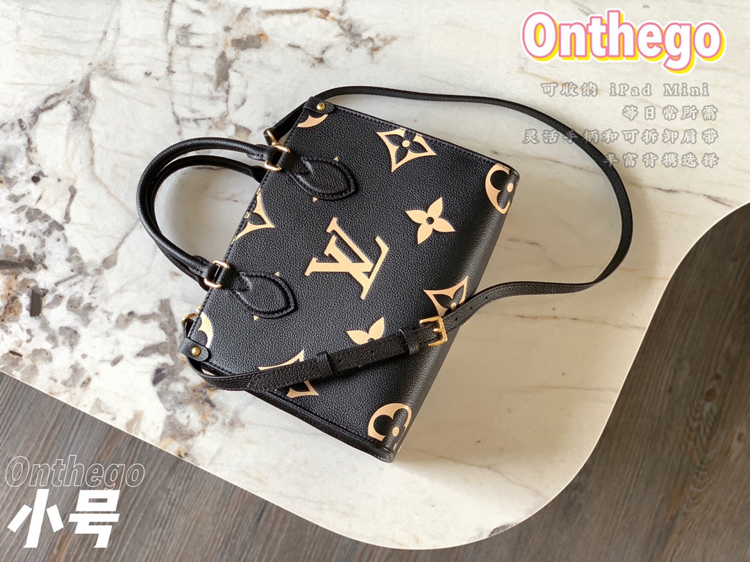 Louis Vuitton Monogram Empreinte OnTheGo PM Black