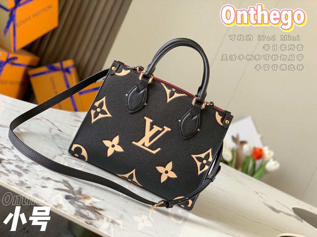 Louis Vuitton Monogram Empreinte OnTheGo PM Black
