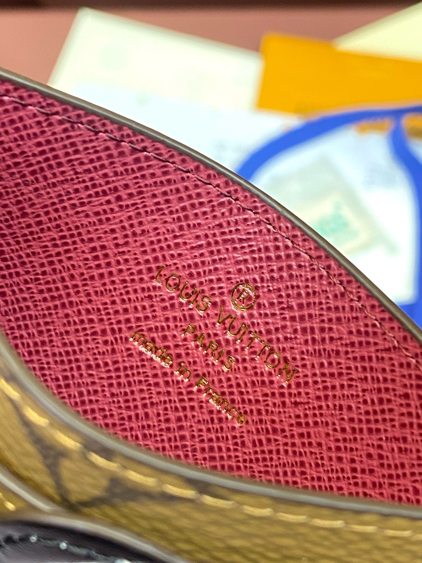 Louis Vuitton Monogram Porte Cartes Simple Collaboration Dog Card Case