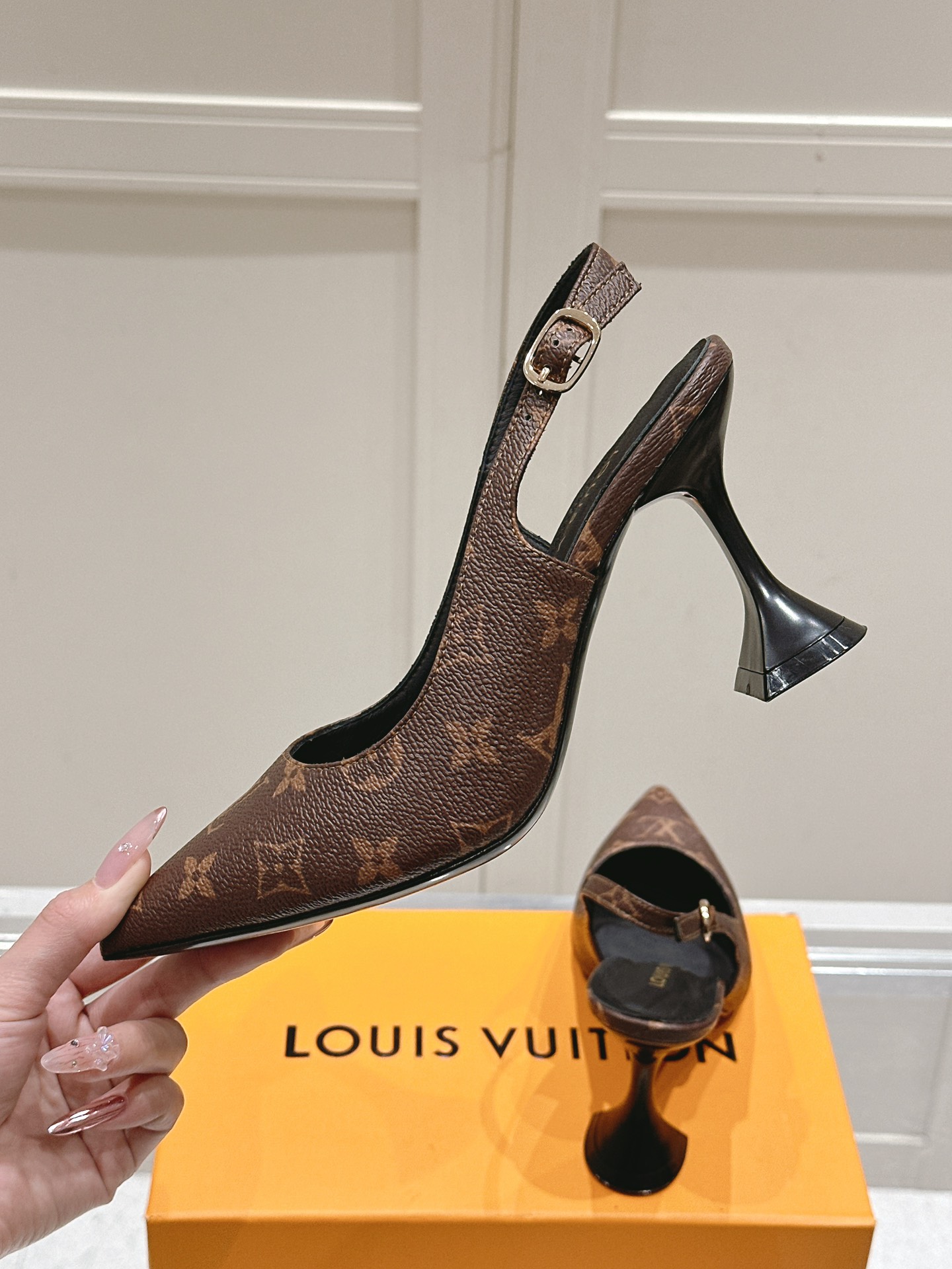 Louis Vuitton Monogram Slingback Pumps