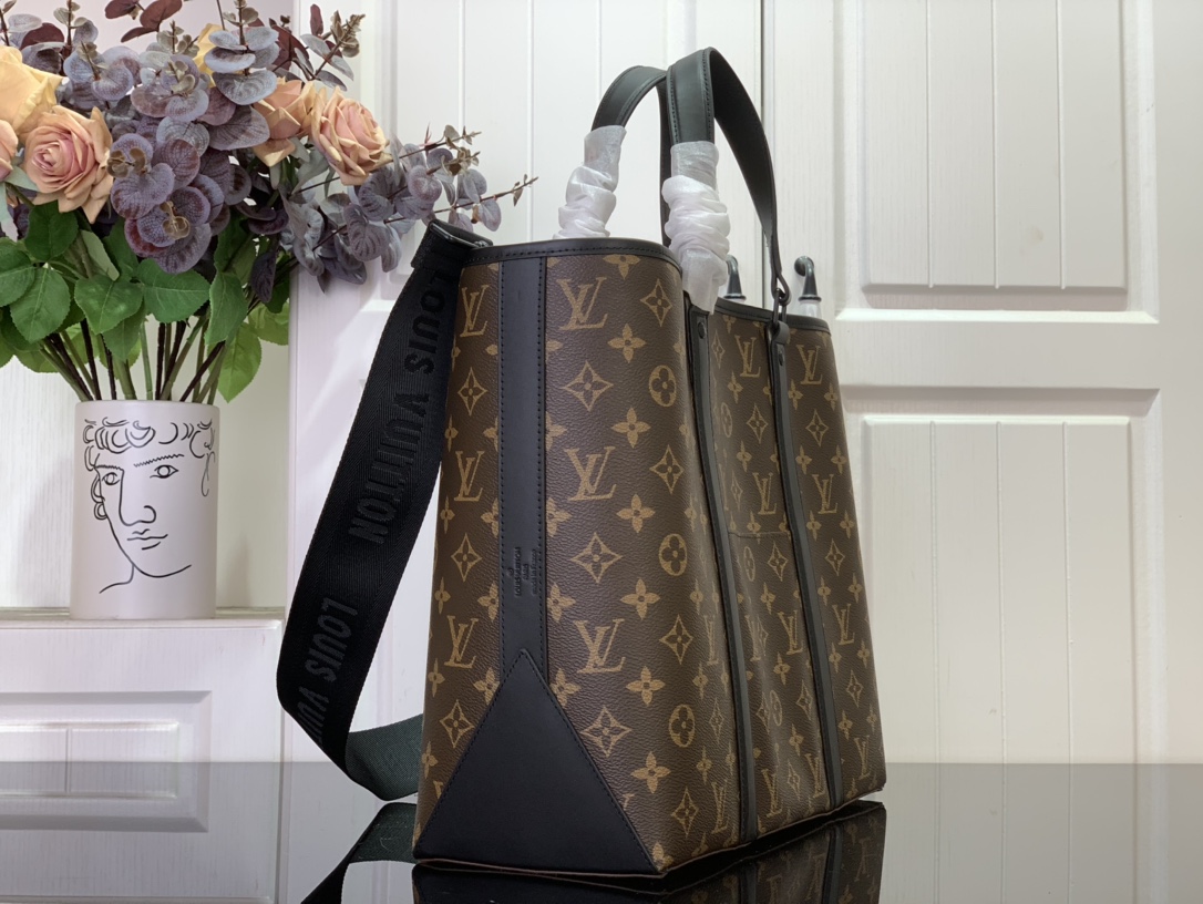 Louis Vuitton Monogram Weekend Tote PM - Black Totes