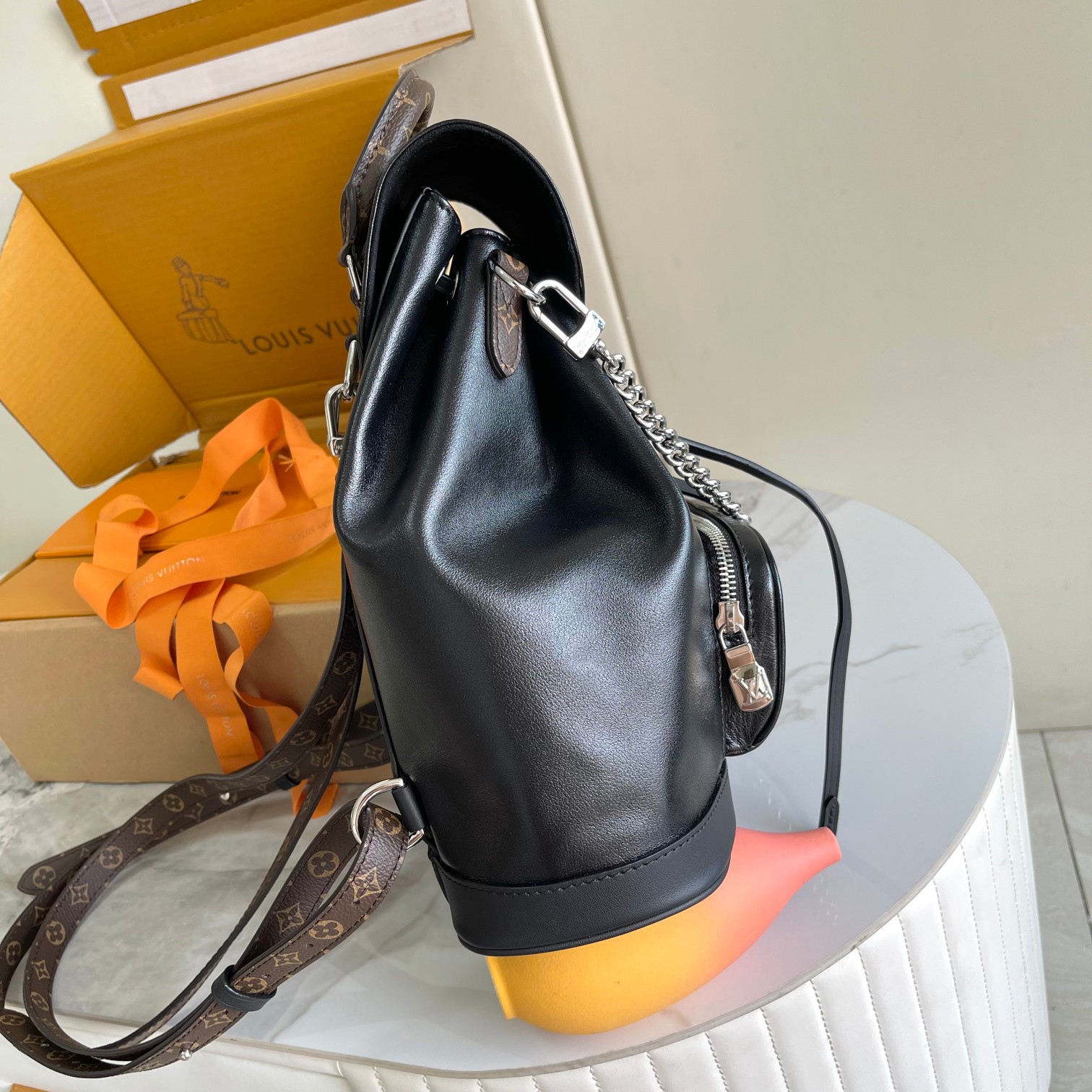 Louis Vuitton Montsouris Vibe PM Women's Backpack 'Black.