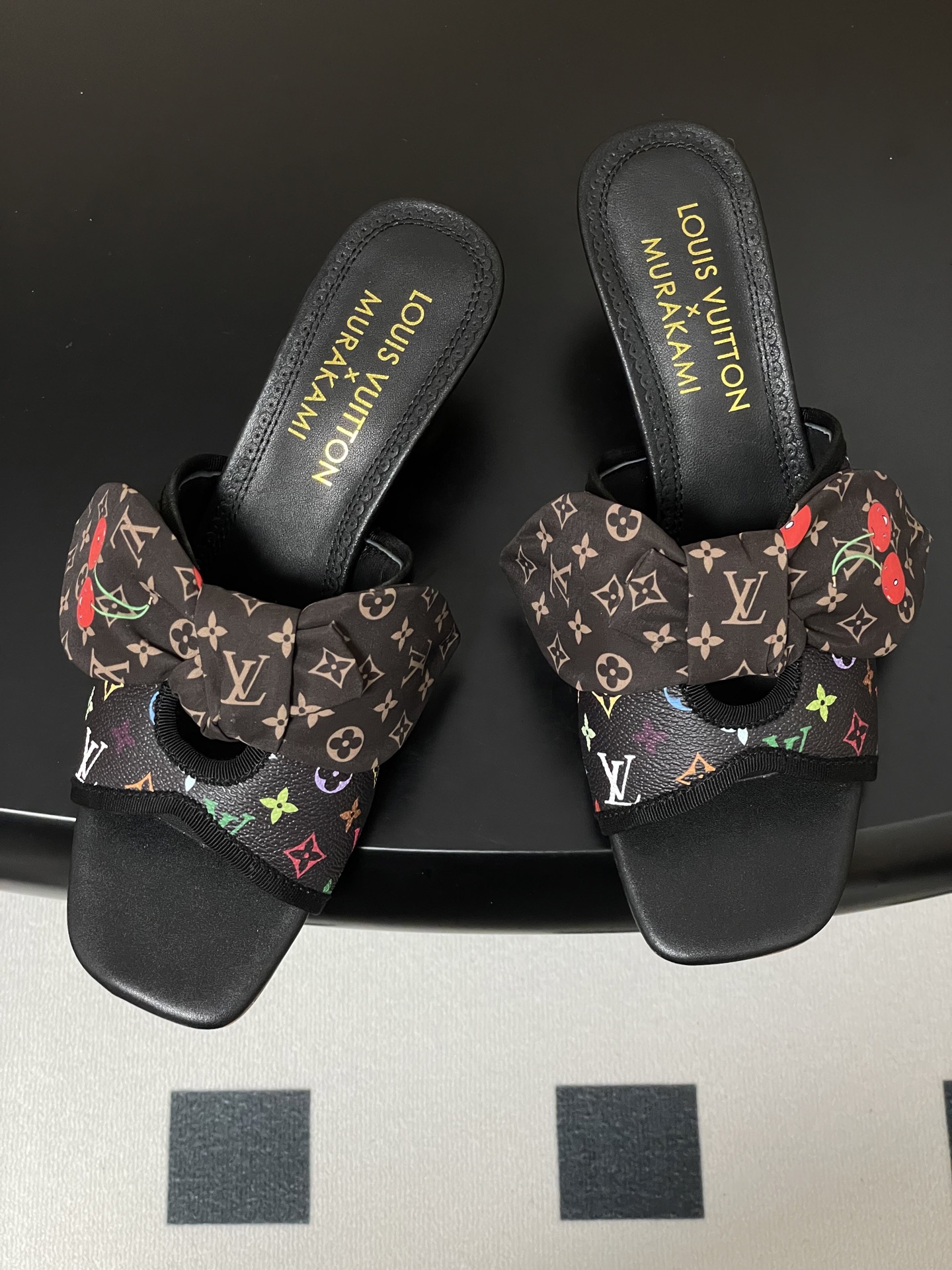 Louis Vuitton Murakami Cherry Monogram Heeled Sandals Women