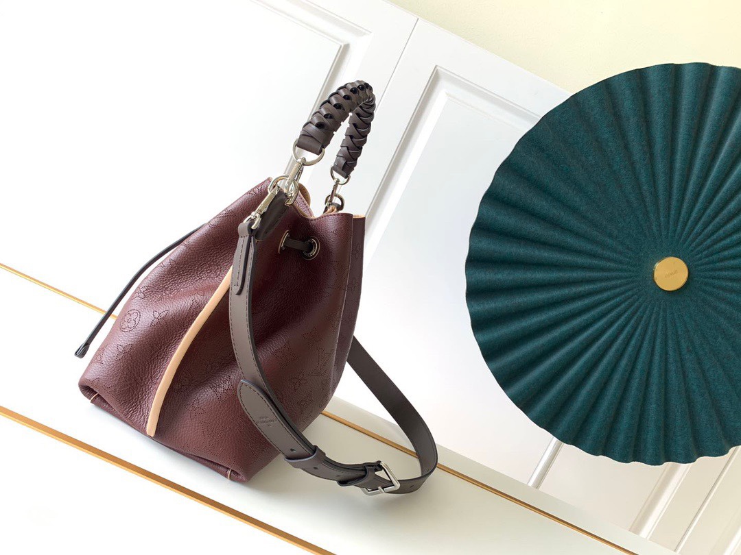 Louis Vuitton Muria Bucket Bag Red