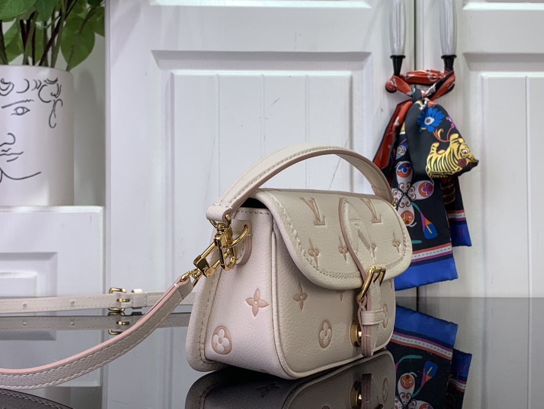 Louis Vuitton Nano Diane Monogram Empreinte Bag Pink