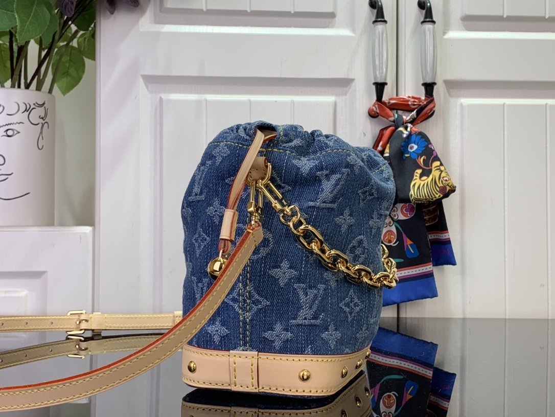 Louis Vuitton Nano Noé Monogram Denim - Women - Small Leather Goods