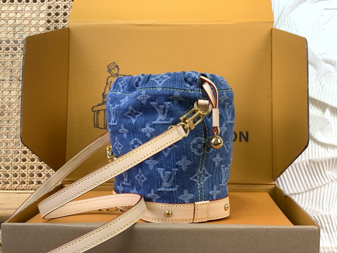 Louis Vuitton Nano Noé Monogram Denim - Women - Small Leather Goods