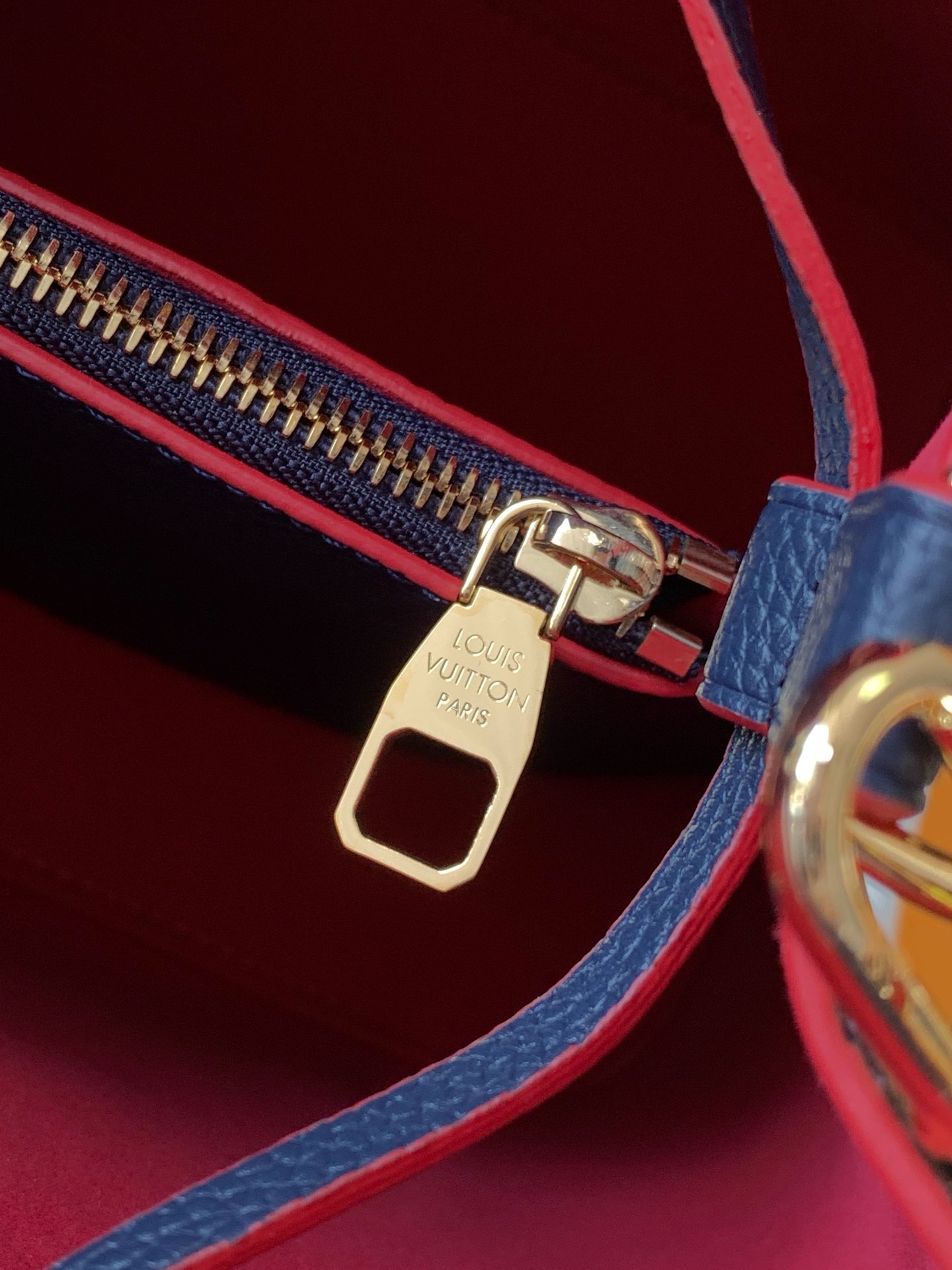 Louis Vuitton Neonoe MM Monogram 'Navy Blue Red' Bag M45306