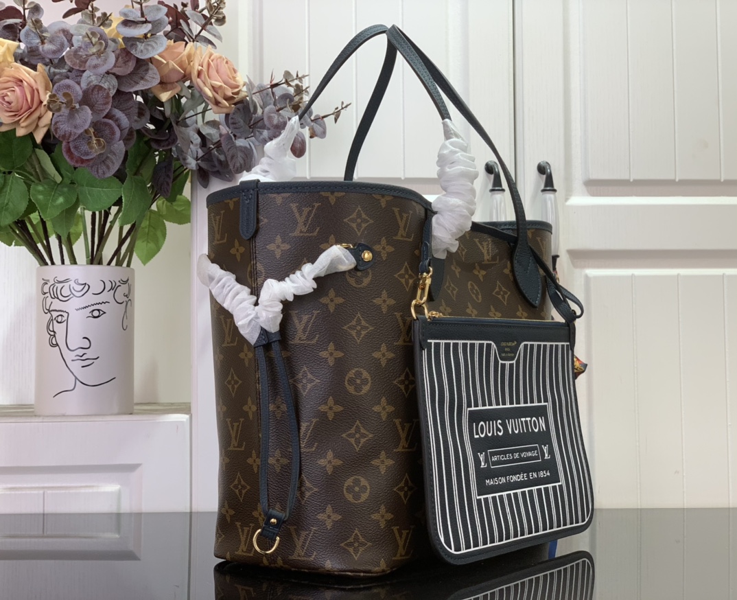 Louis Vuitton Neverfull MM Inside Out Leather Tote | LOUIS VUITTON