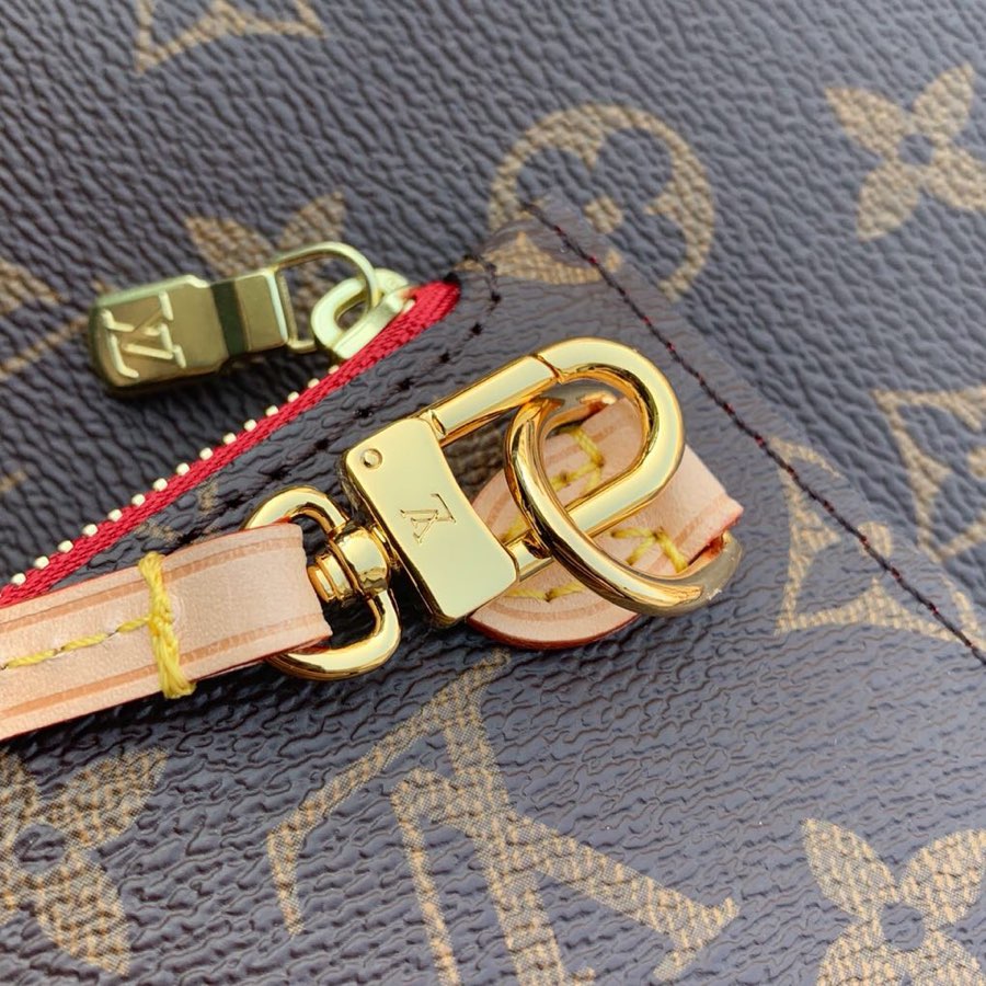 LOUIS VUITTON Neverfull MM Monogram Bag Brown