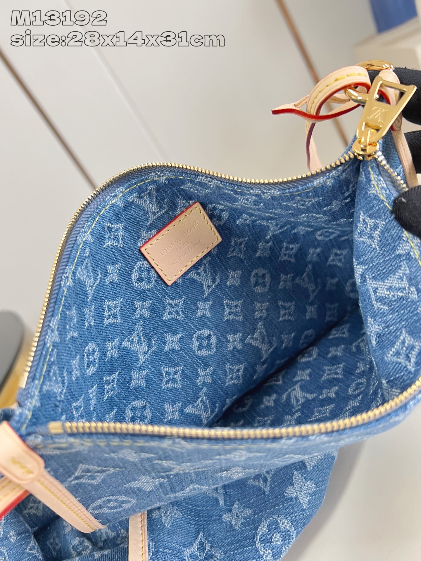 Louis Vuitton Neverfull MM Monogram Denim Blue Bag