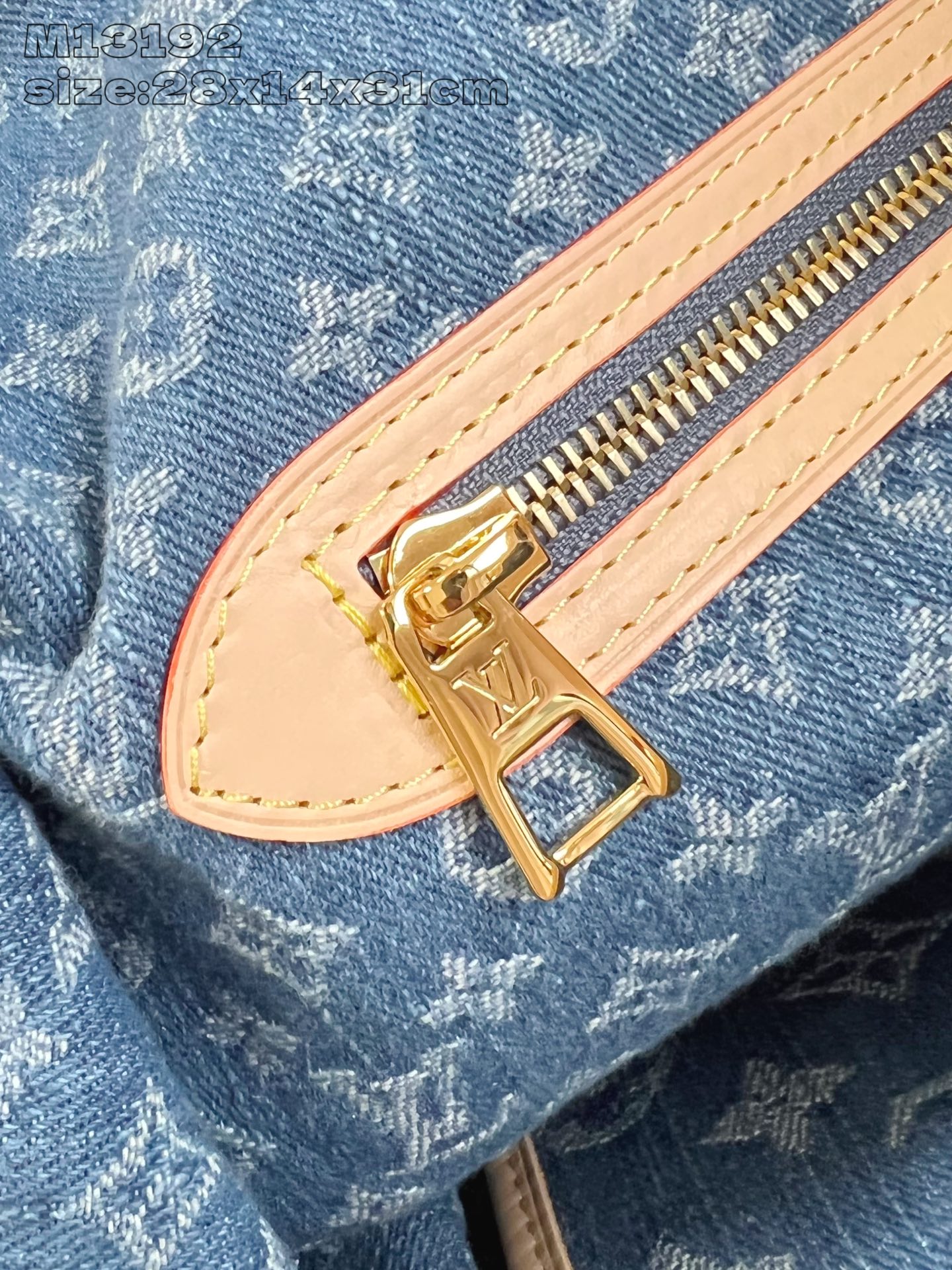 Louis Vuitton Neverfull MM Monogram Denim Blue Bag