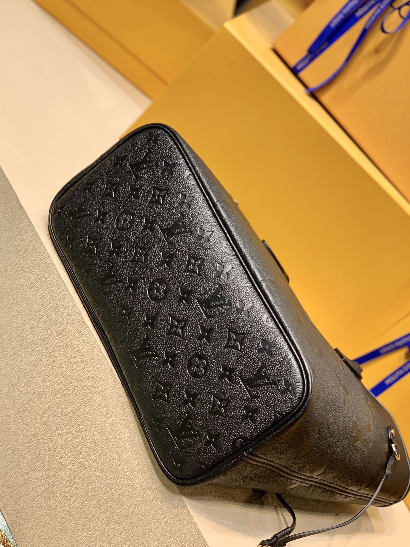 Louis Vuitton Neverfull MM Monogram Empreinte Black Bag