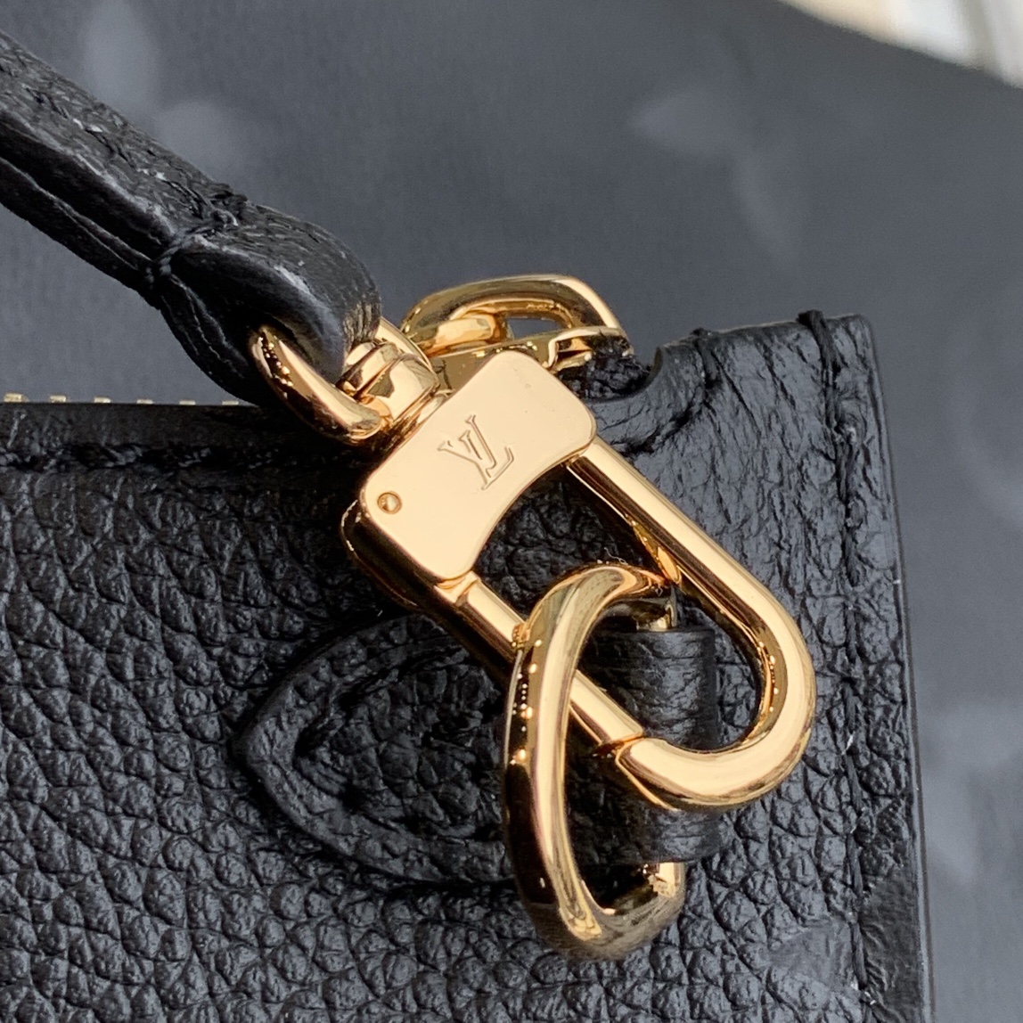 Louis Vuitton Neverfull MM Monogram Empreinte Black Bag