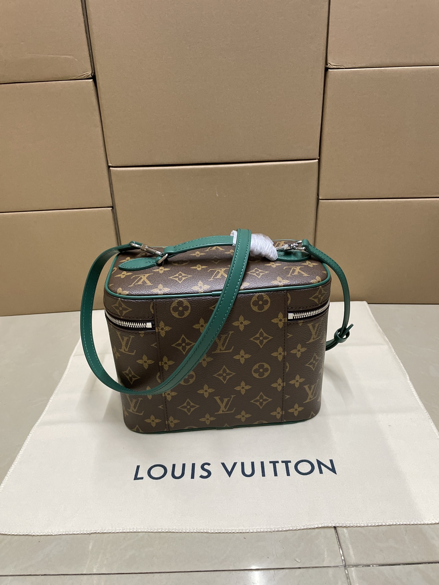 Louis Vuitton Nice BB Monogram Macassar Canvas