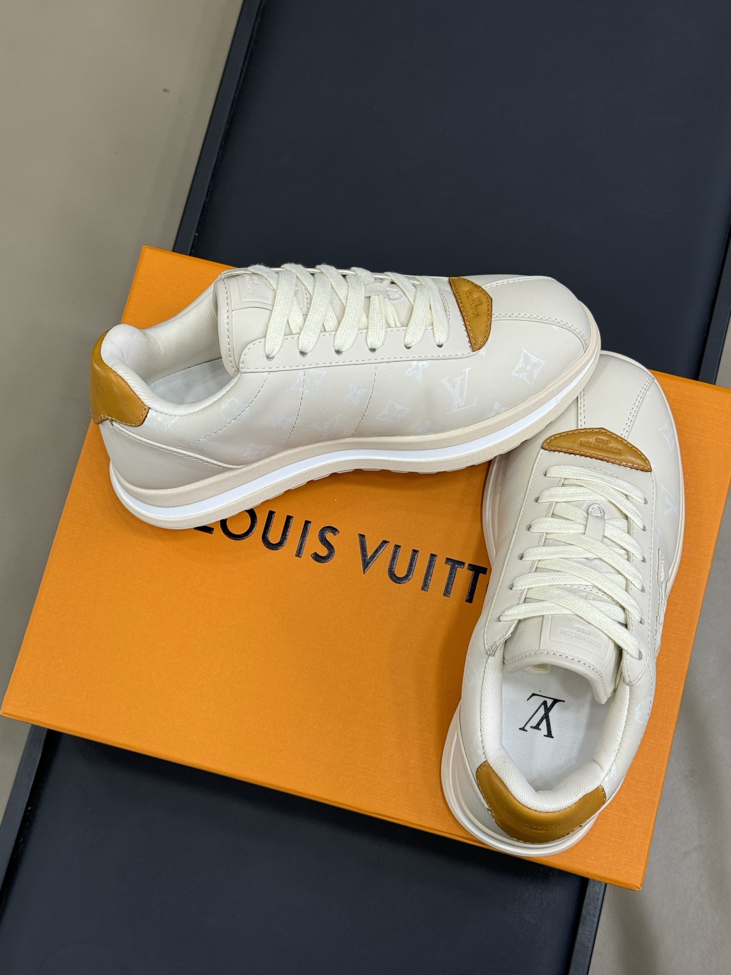 Louis Vuitton Nigo's New white Bread Bread Shoes