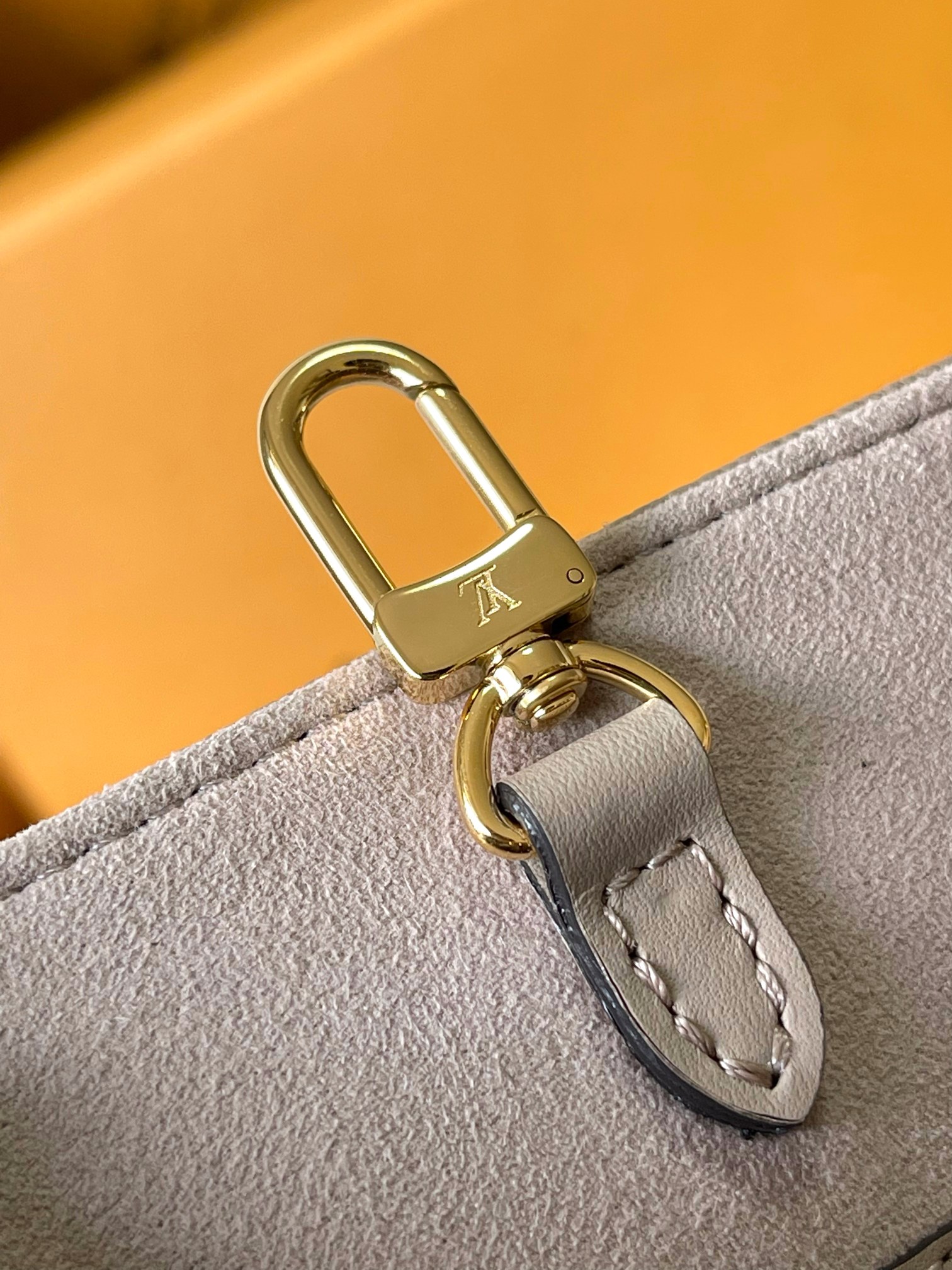 LOUIS VUITTON OnTheGo MM Leather Bicolor Monogram Empreinte Bag Gray