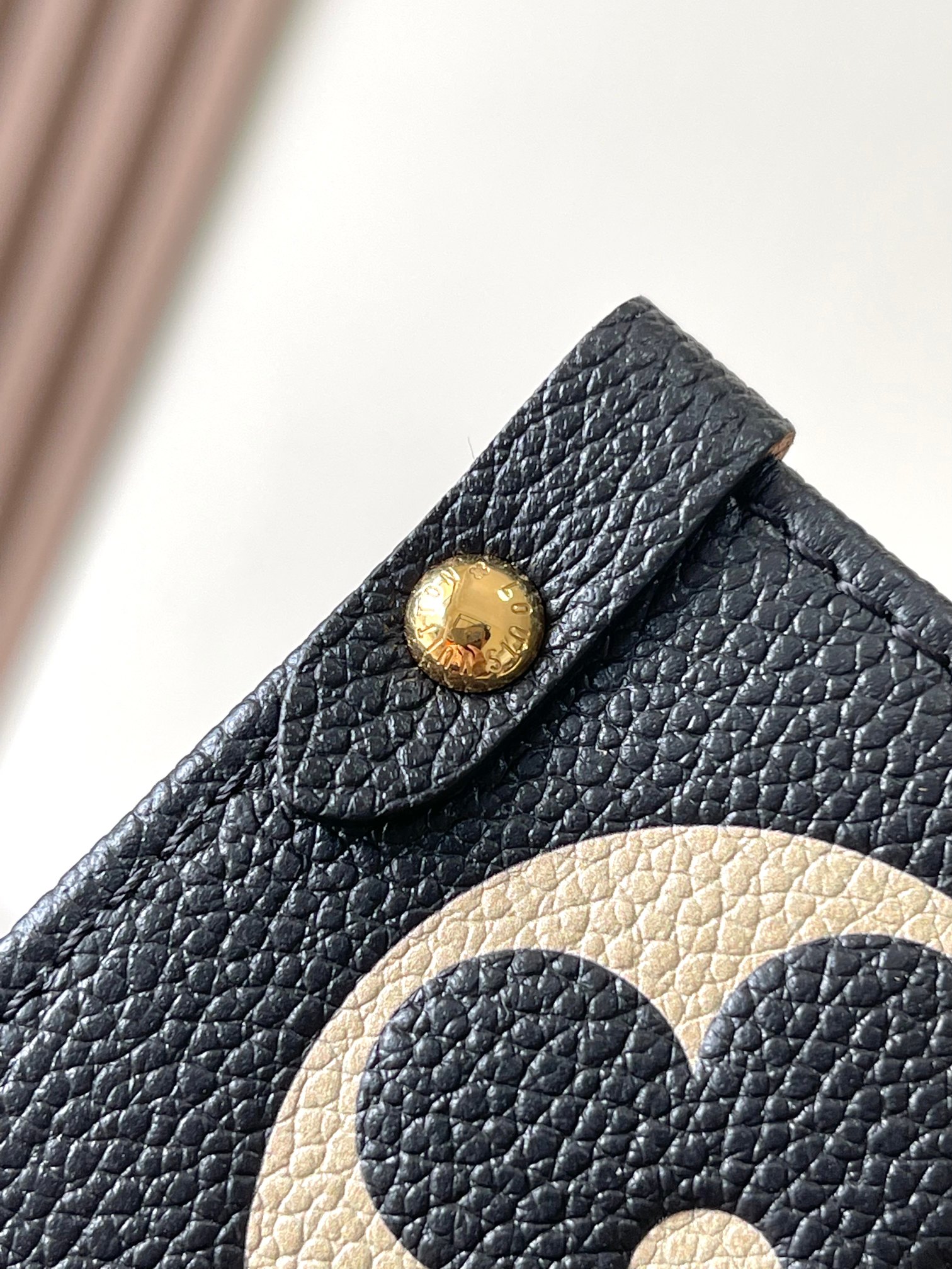 LOUIS VUITTON OnTheGo MM Leather Bicolor Monogram Empreinte Black Bag