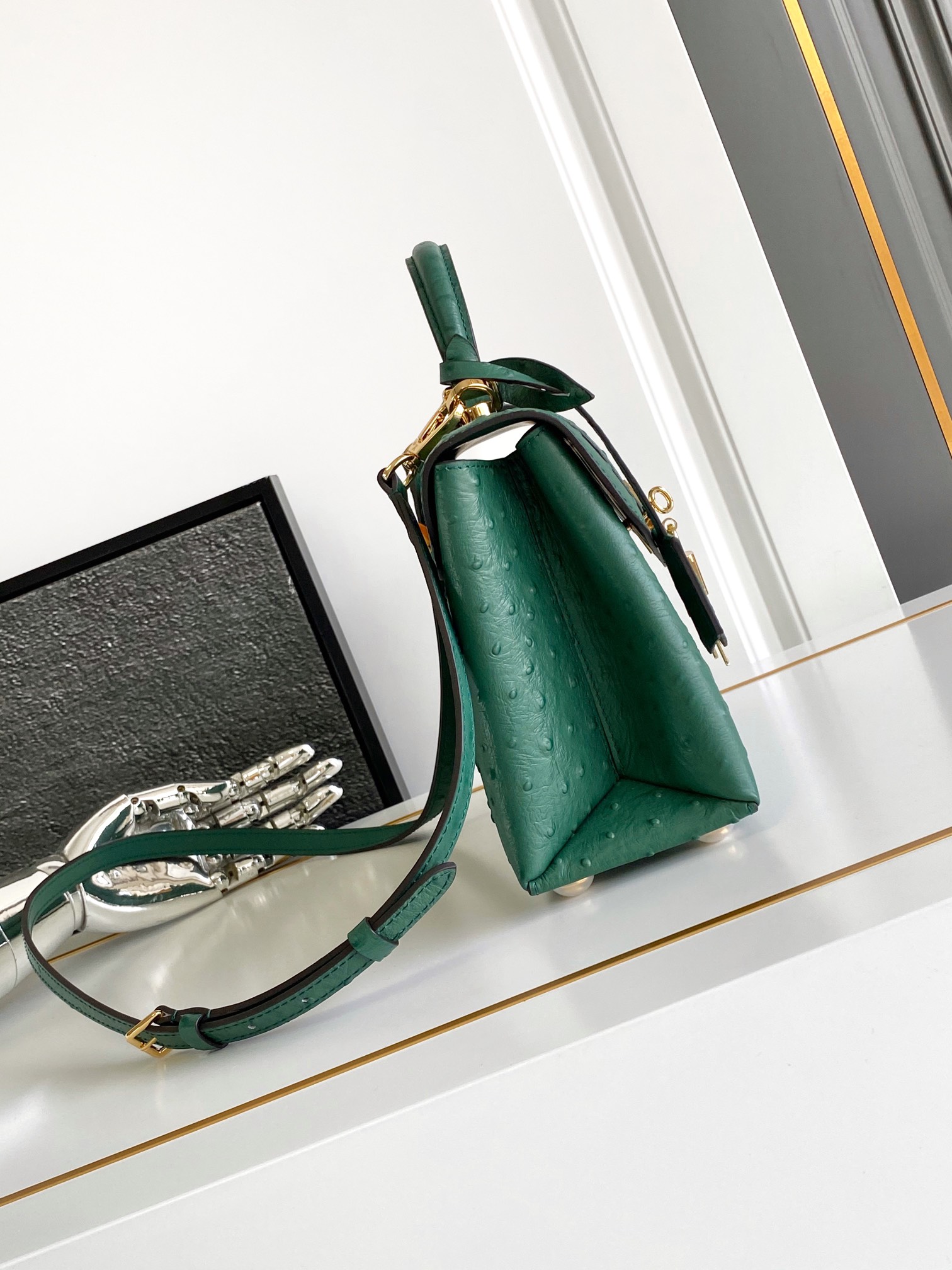 Louis Vuitton  Ostrich Rose Des Vents PM Menthe Sold Out