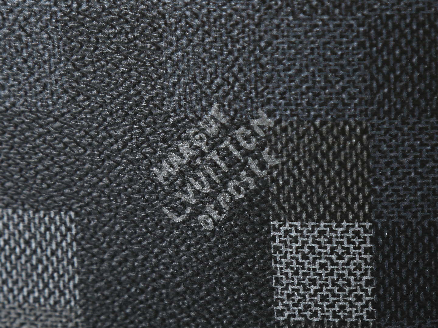 LOUIS VUITTON Pochette Voyage Souple Monogram Shadow Leather Bag Black