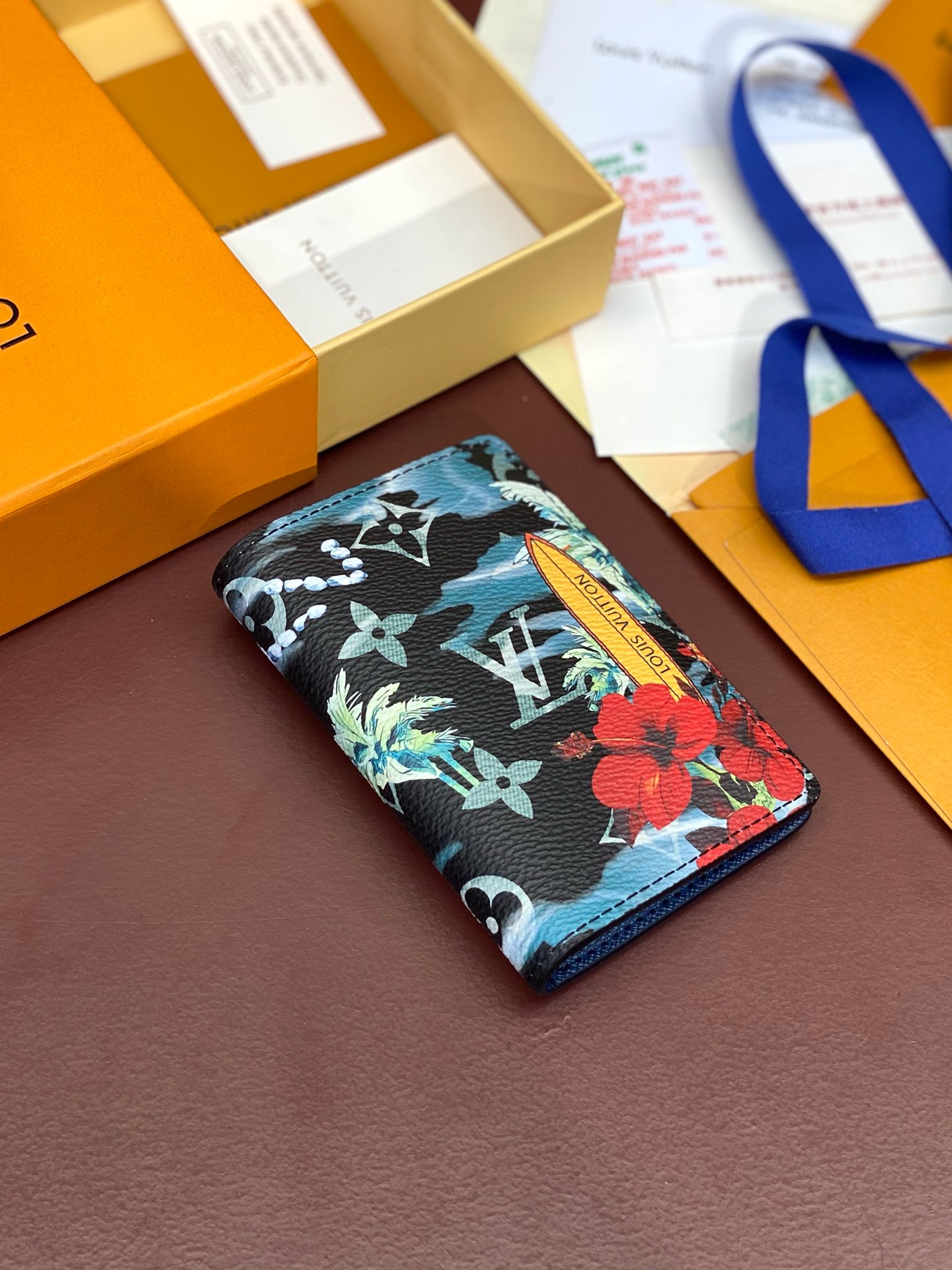 Louis Vuitton Pocket Organizer 'Navy' Wallet