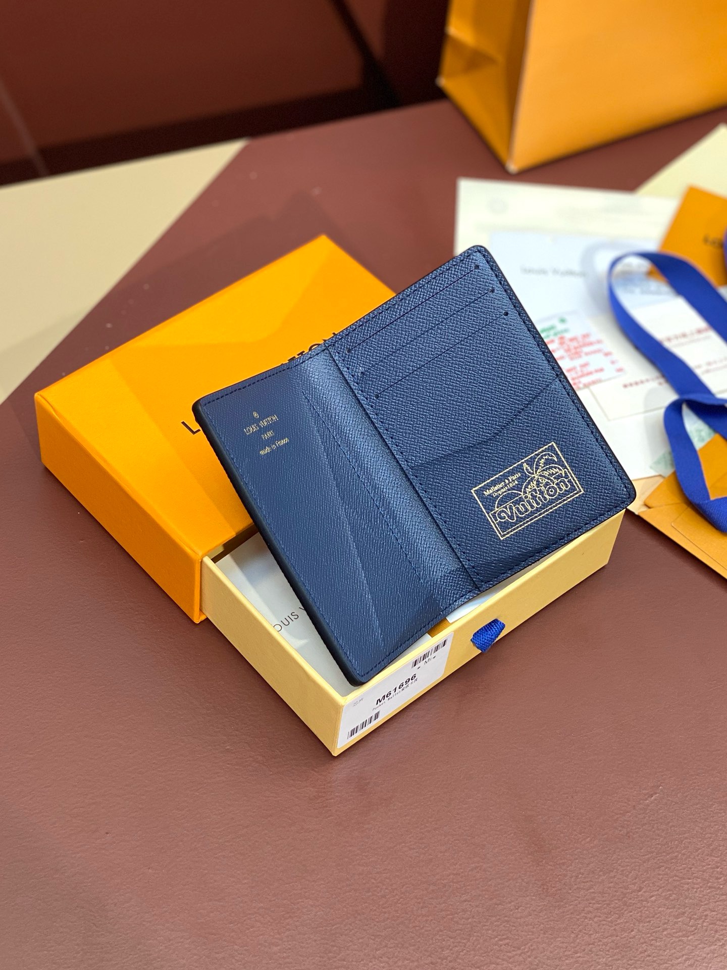 Louis Vuitton Pocket Organizer ‘Navy’ Wallet