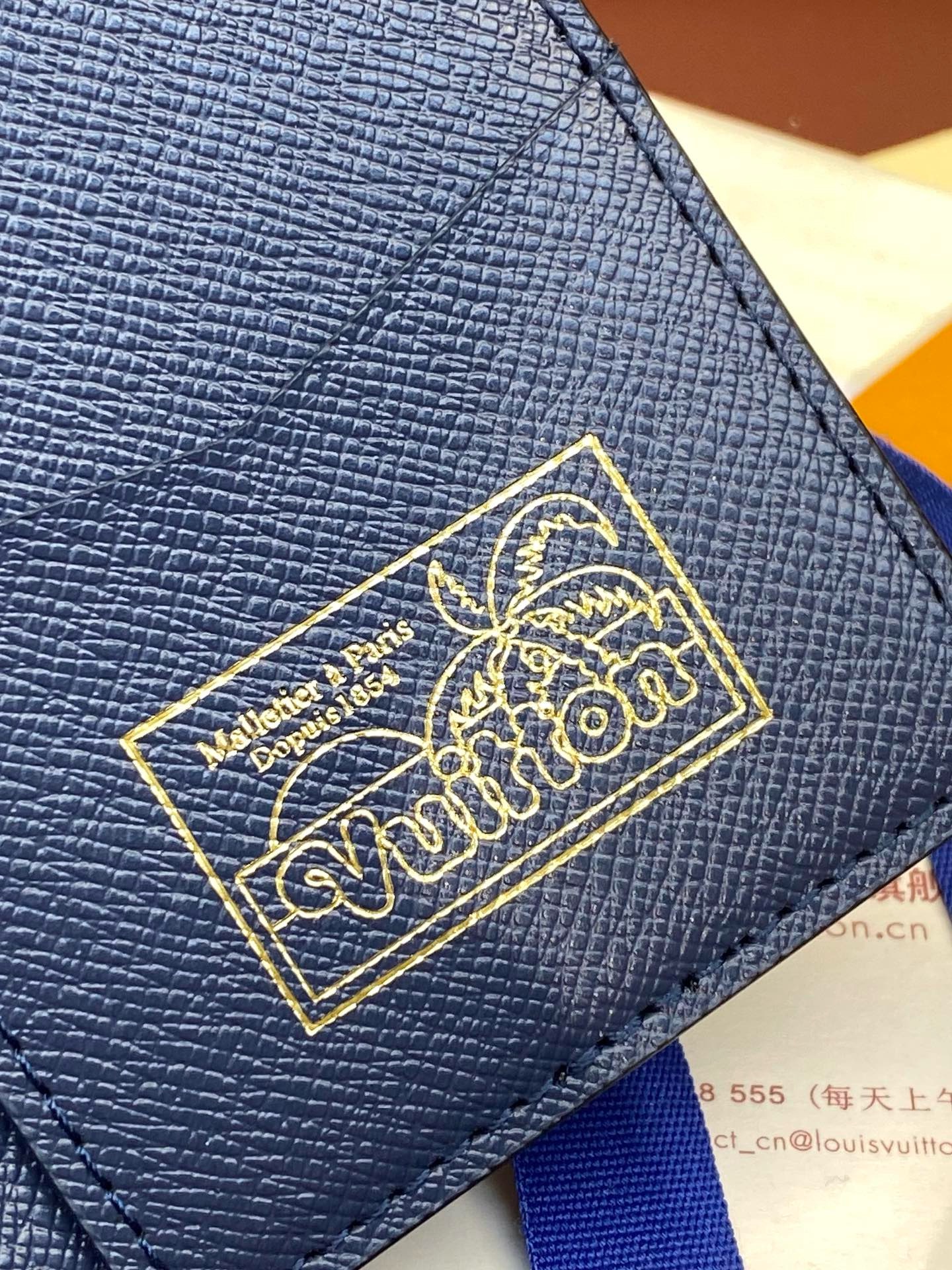 Louis Vuitton Pocket Organizer ‘Navy’ Wallet