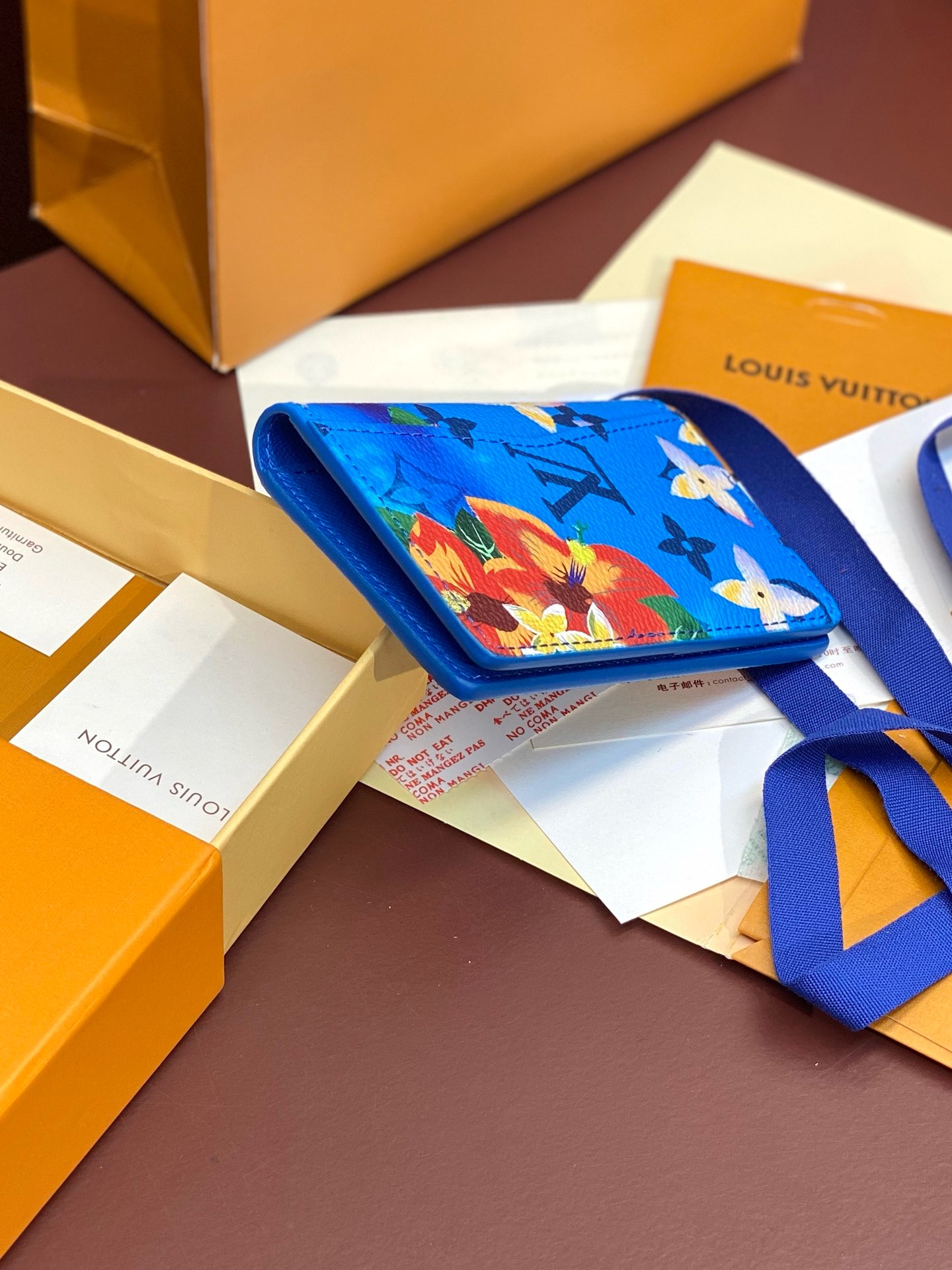 Louis Vuitton Pocket Organizer Wallet ‘Blue’