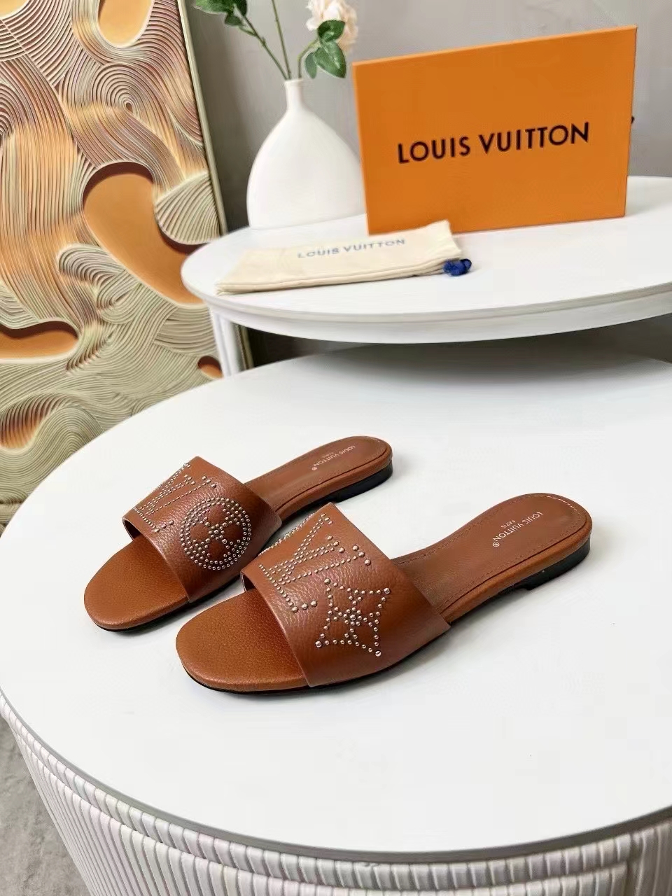 Louis Vuitton Revival Flat Mules  Colours brown
