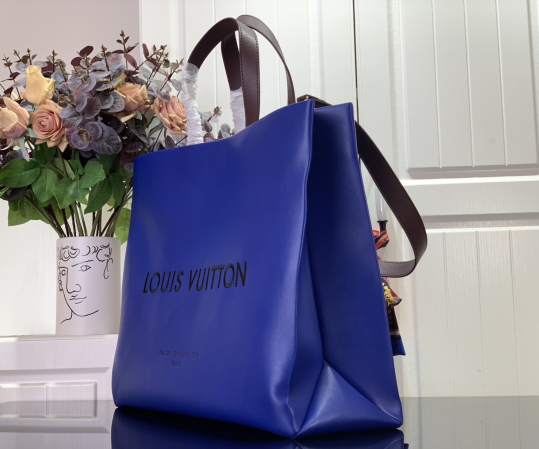Louis Vuitton Shopper Tote MM M24457 Blue
