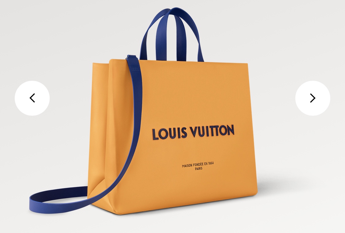 LOUIS VUITTON Shopping Bag, BRAND NEW. LV 19 x 15.5 x 4.5".