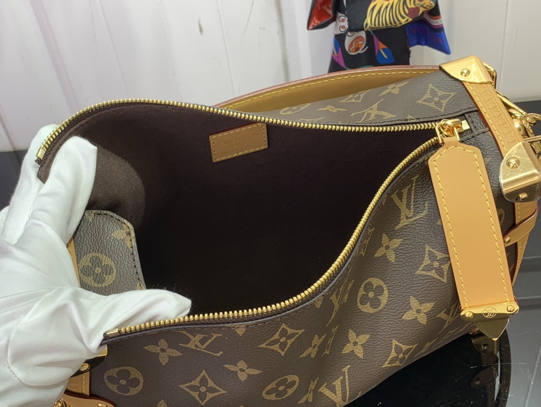 Louis Vuitton Side Trunk Handbag Monogram Canvas