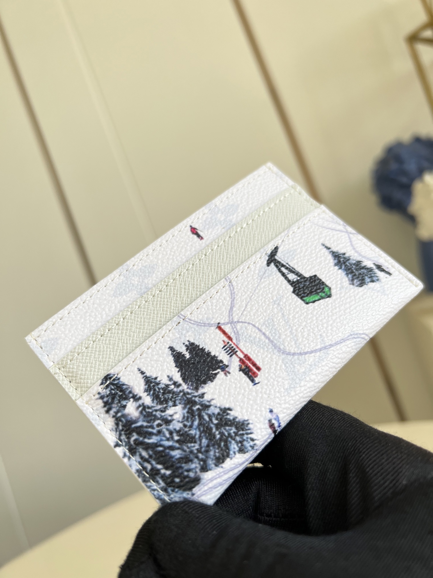 Louis Vuitton Ski Double Card Case White