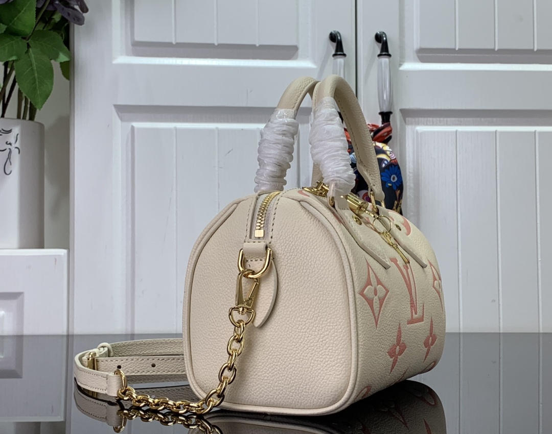 Louis Vuitton speedy 20 rose beige small bag