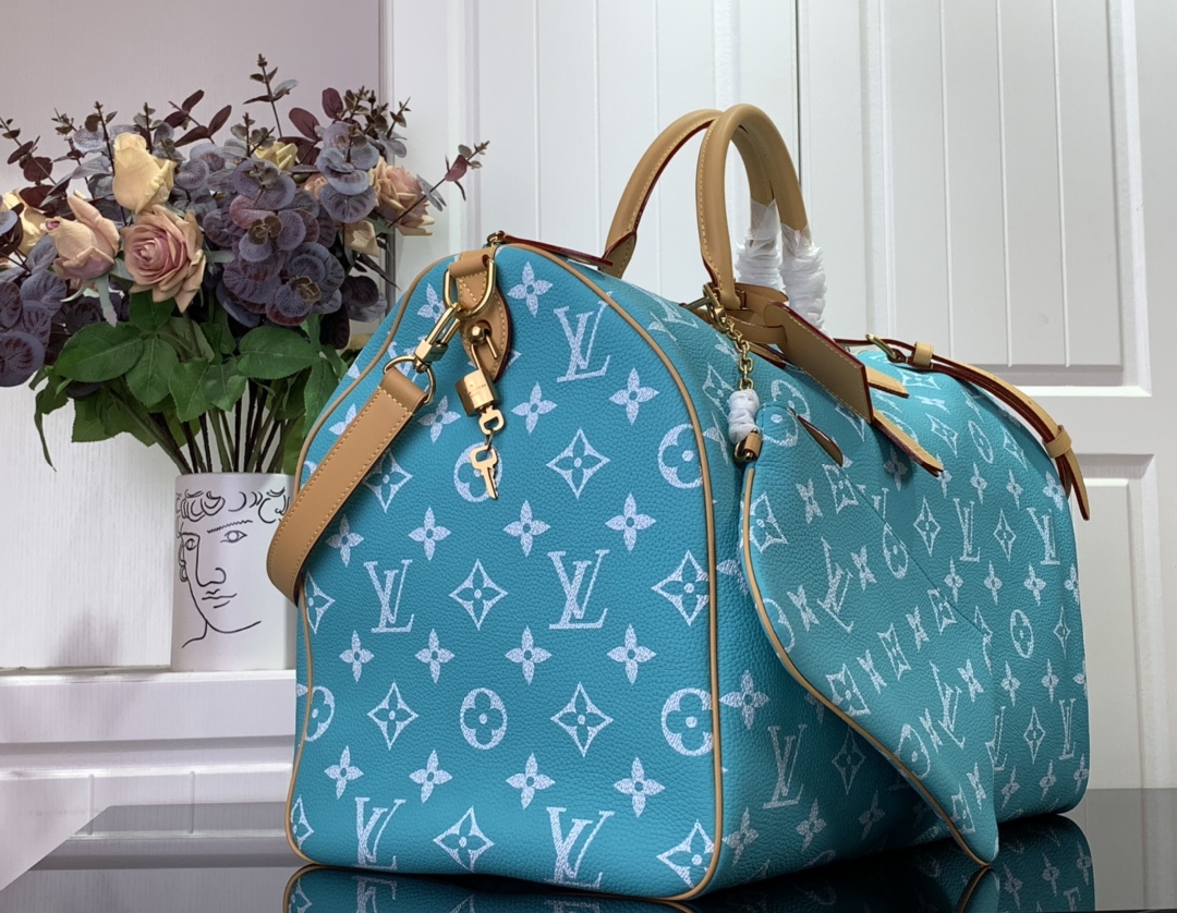 Louis Vuitton Speedy Bag P9 Bandoulière 40 Autres Cuirs Monogram Light Blue