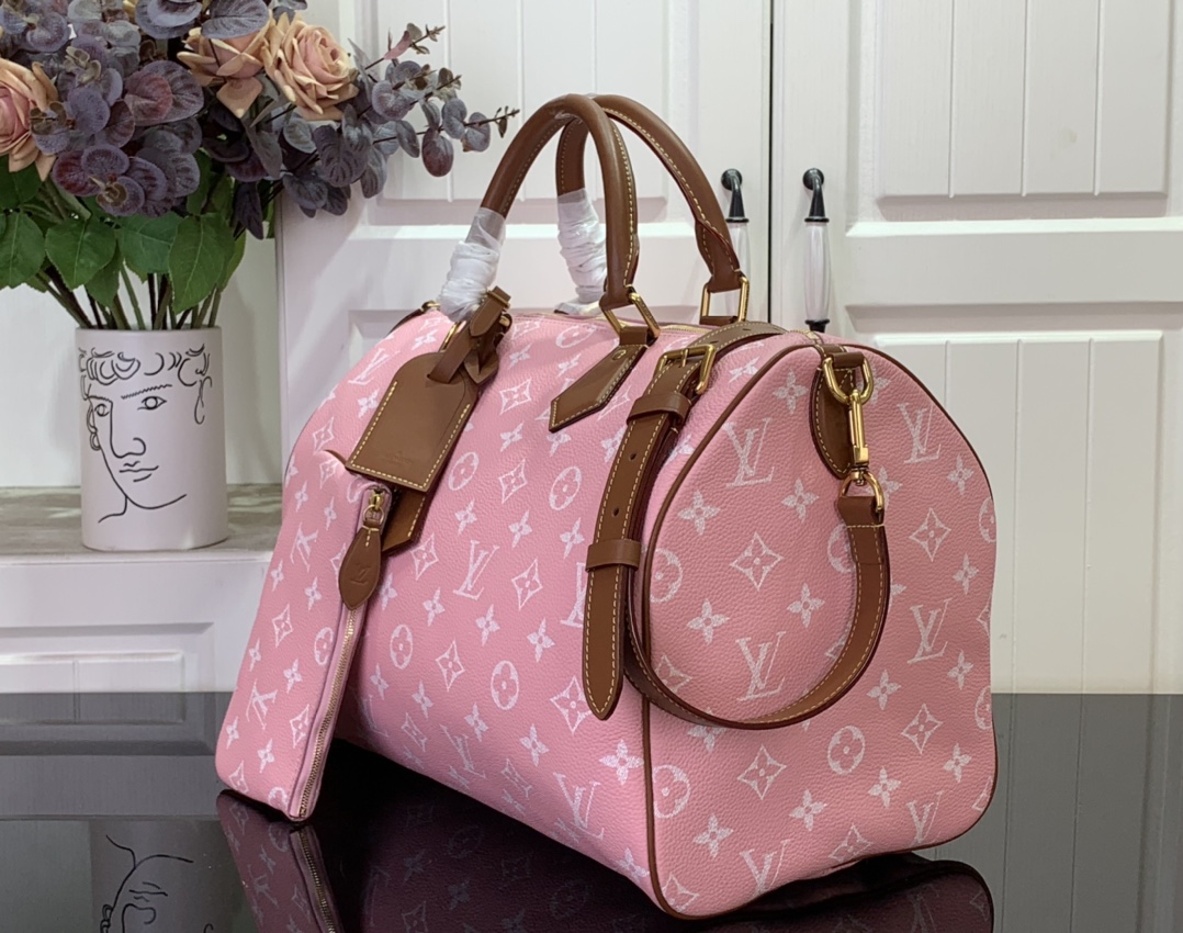 Louis Vuitton Speedy Bag P9 Bandoulière 40 Autres Cuirs Monogram Pink