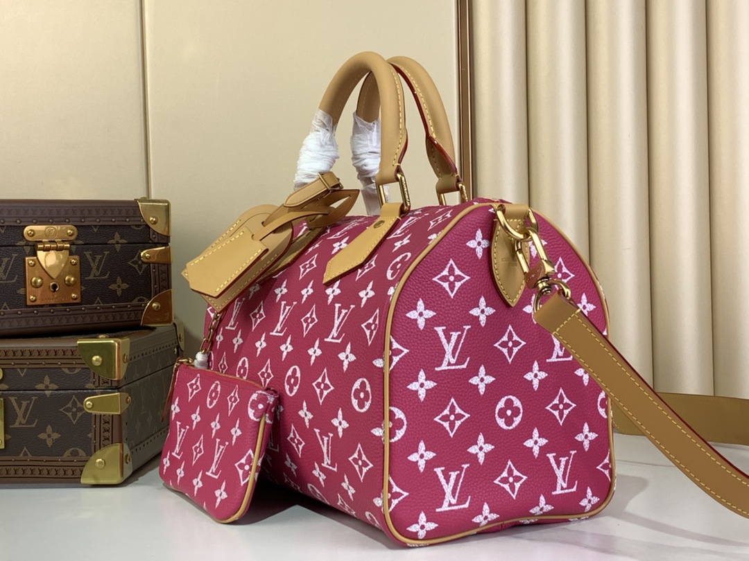 Louis Vuitton Speedy P9 Bandouliere Bag Leather 40 Agate Pink BRAND NEW