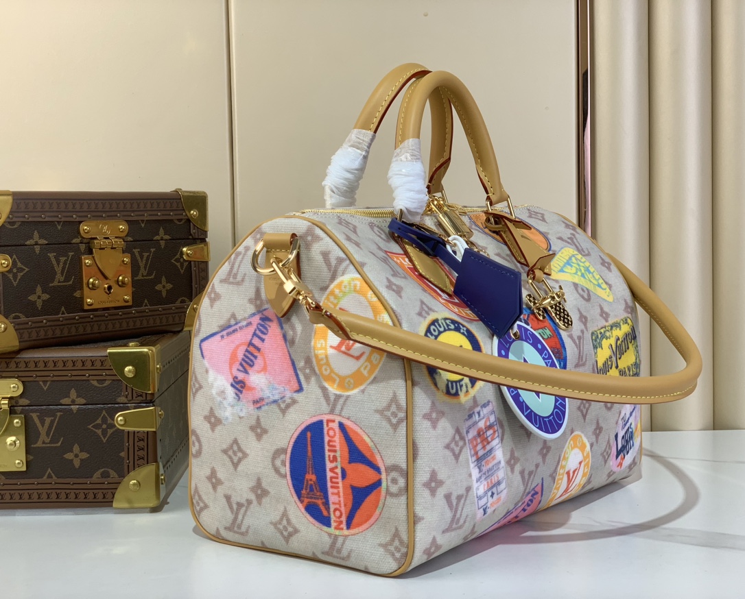 LOUIS VUITTON Speedy Soft 30 Other Monogram Canvas