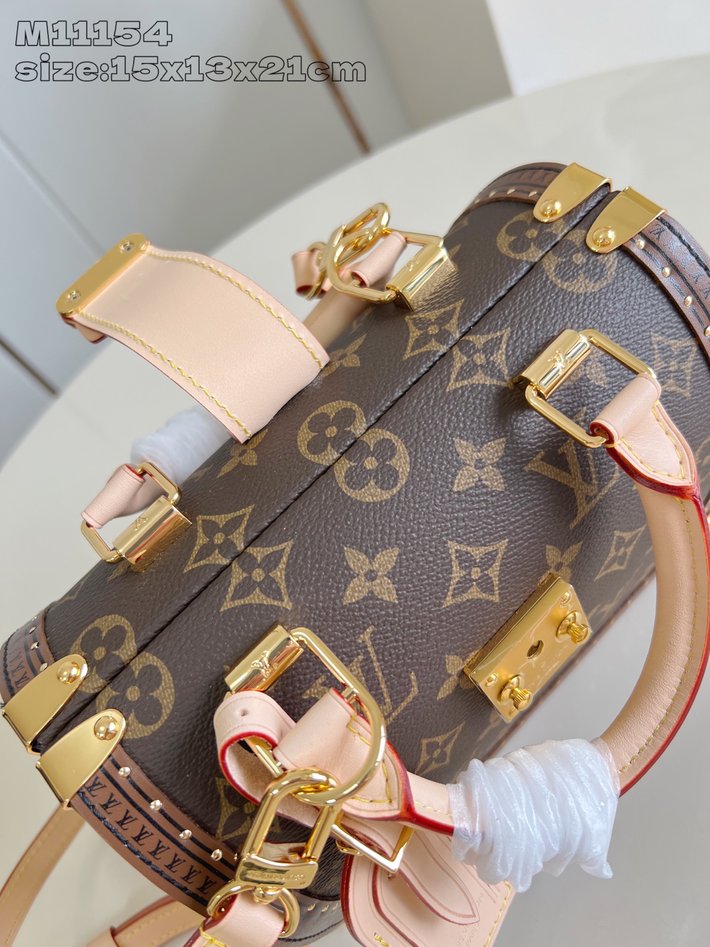 Louis Vuitton Speedy Trunk 20 Monogram Brown Bag