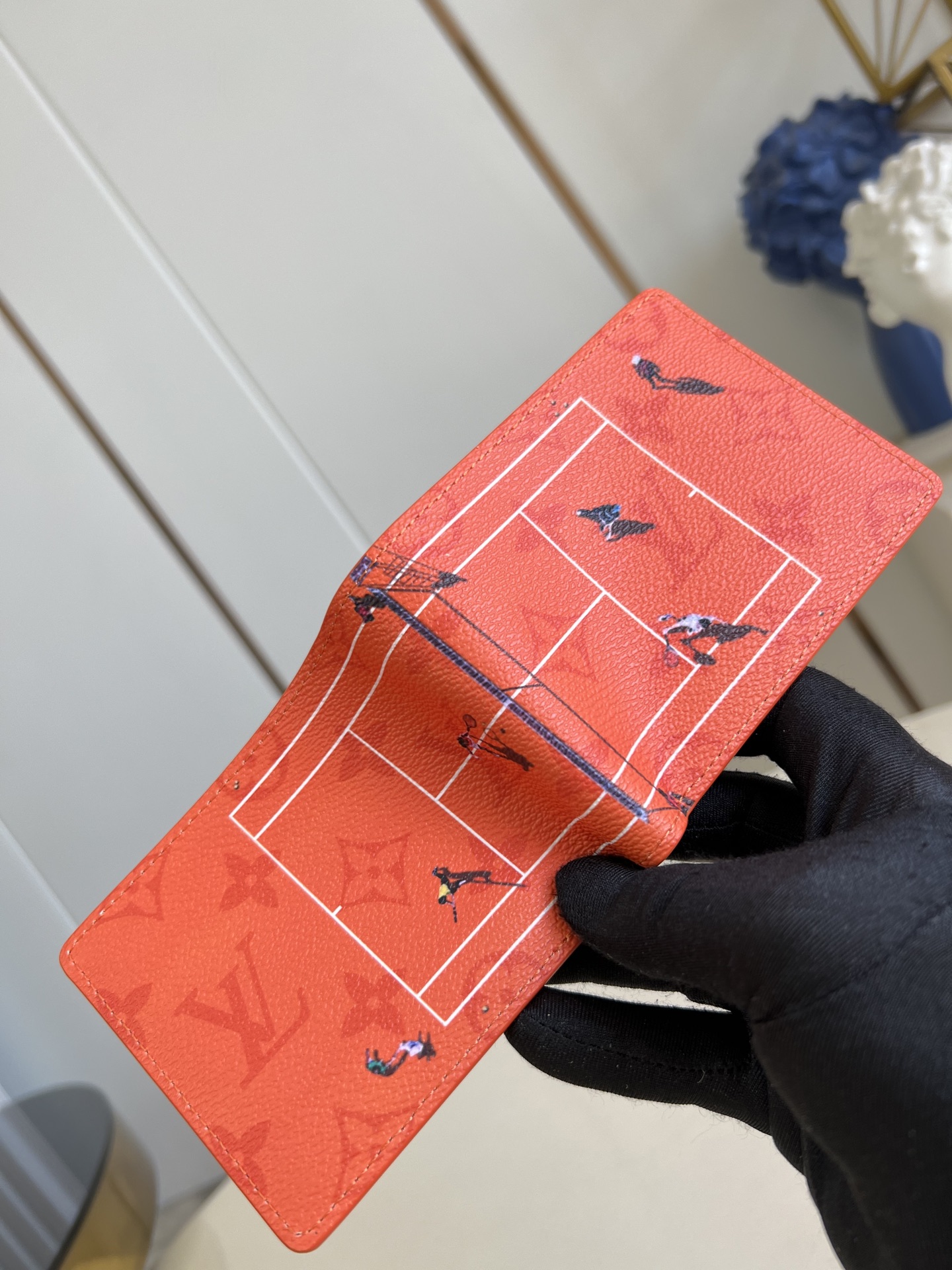 Louis Vuitton Tennis Slender Wallet Brick Red