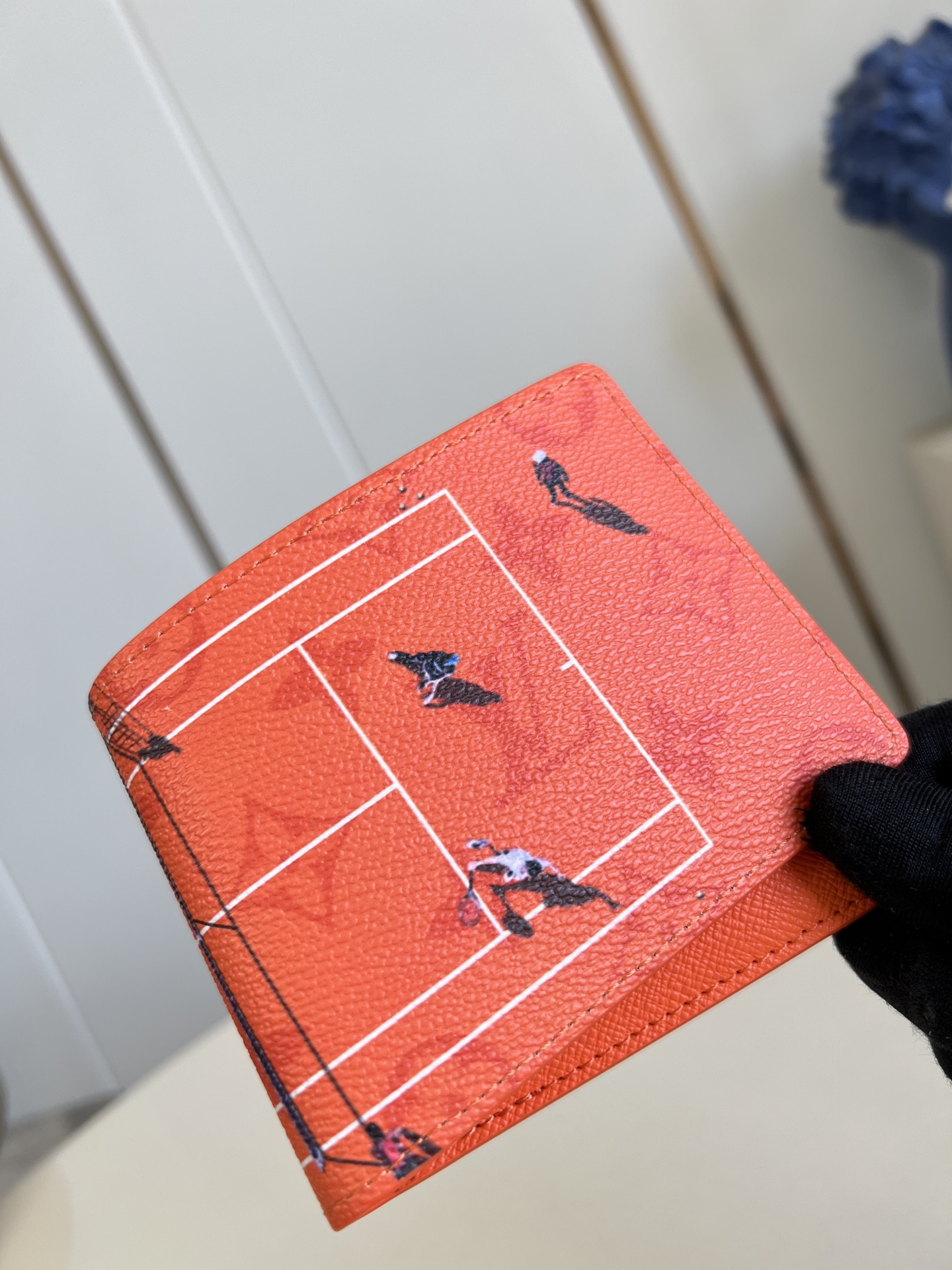 Louis Vuitton Tennis Slender Wallet Brick Red