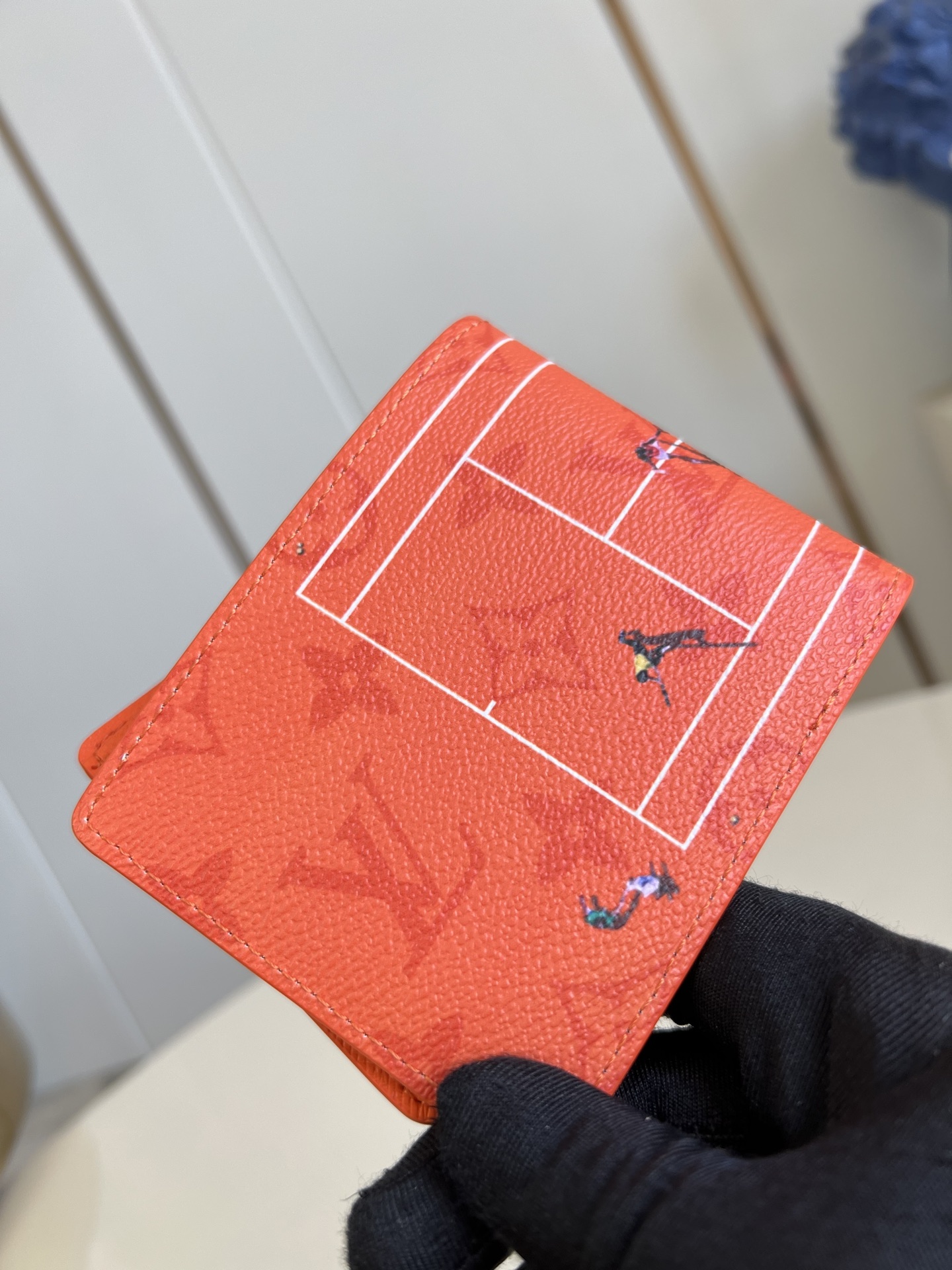 Louis Vuitton Tennis Slender Wallet Brick Red